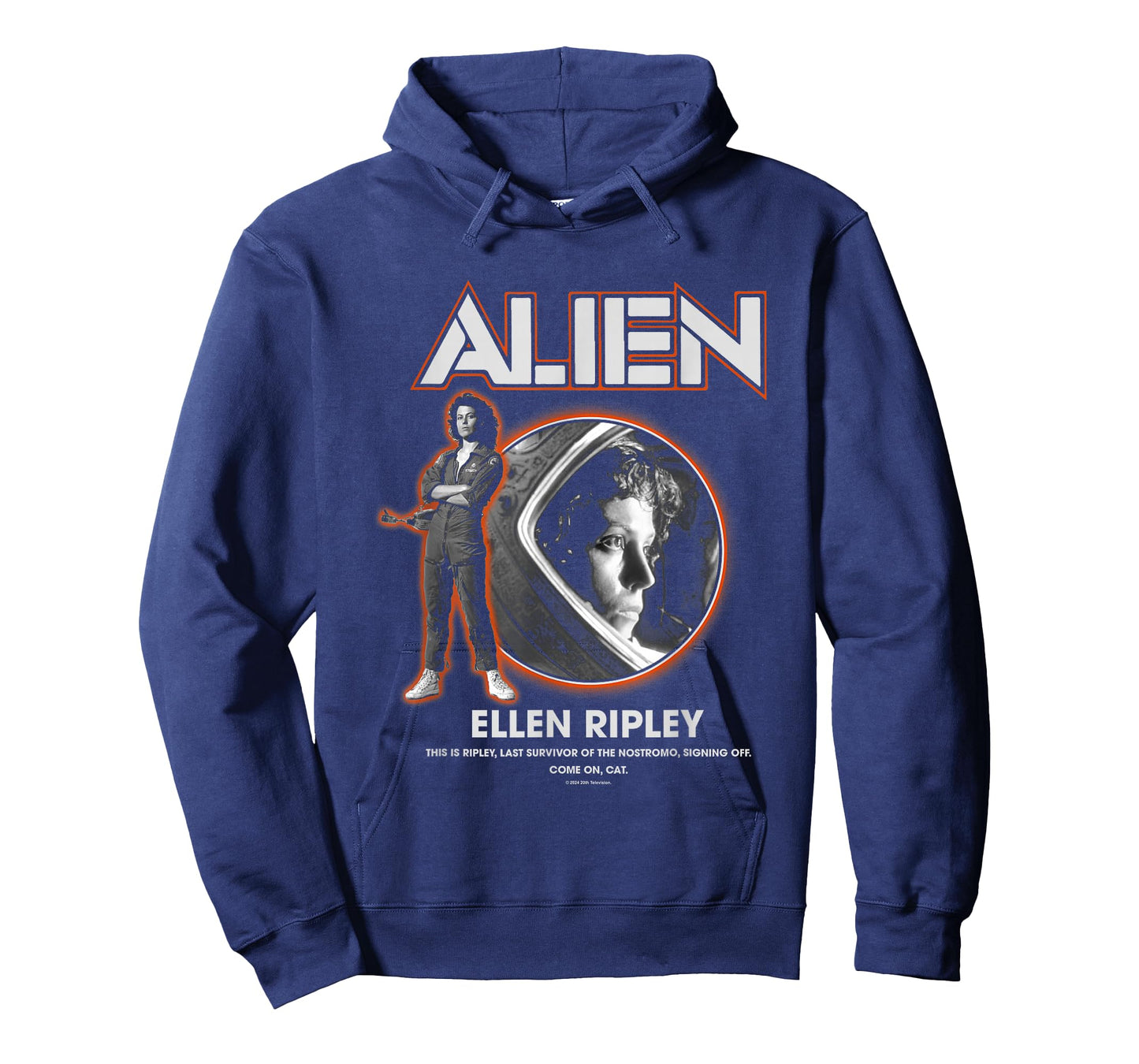 Aliens Iconic Ellen Ripley Last Survivor Retro Big Portrait T-Shirt