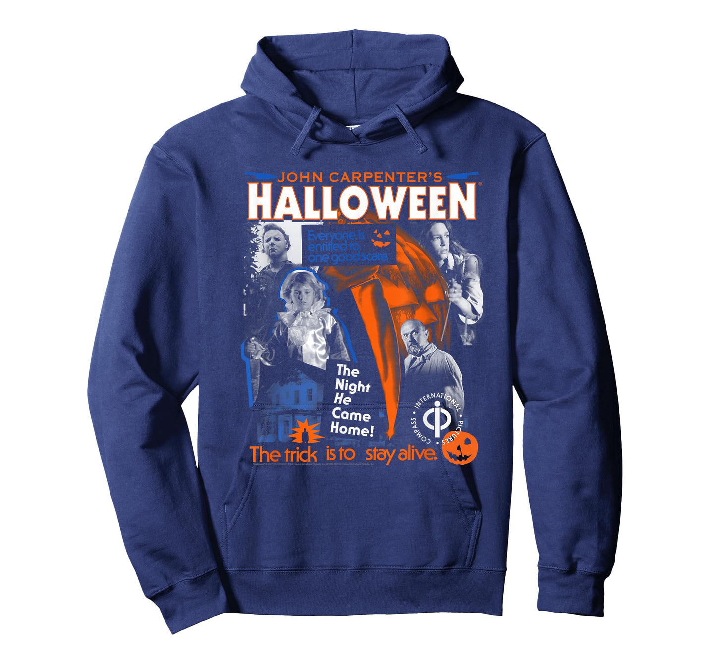 Halloween Trick is to Stay Alive Collage Retro Horror Movie T-Shirt