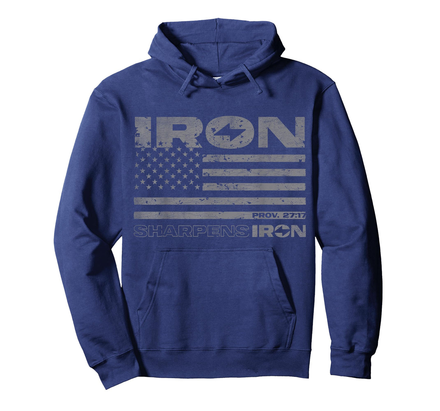 Iron Sharpens Iron Distressed American Flag T-Shirt