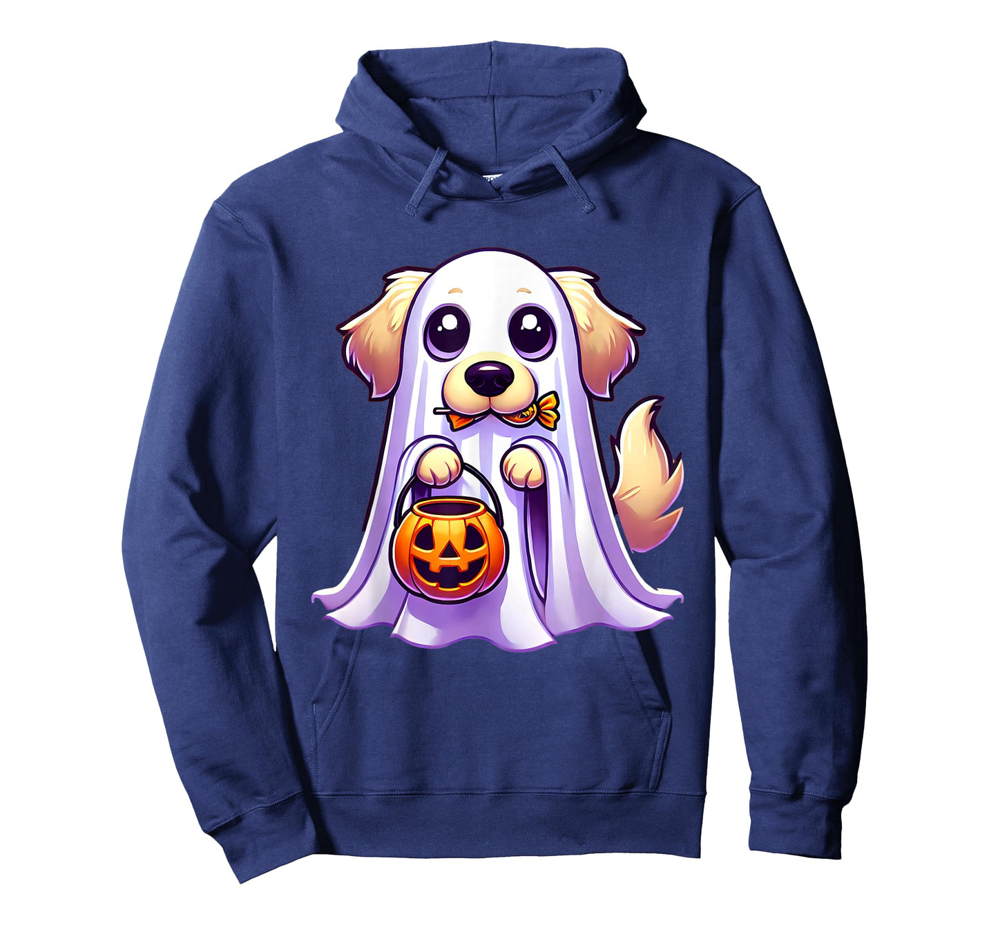 Golden Retriever Ghost Halloween Dog Men Women Kids T-Shirt