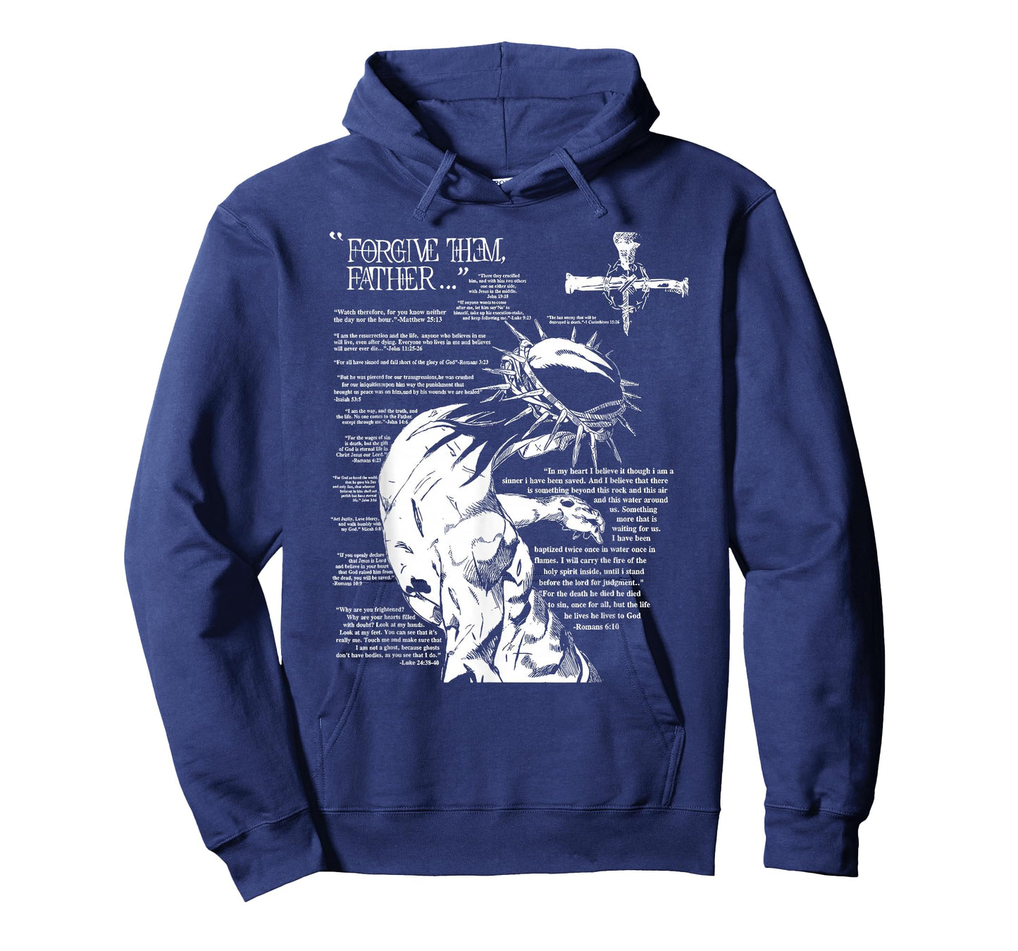 Forgive Them Father Anime Jesus Cross Tee T-Shirt