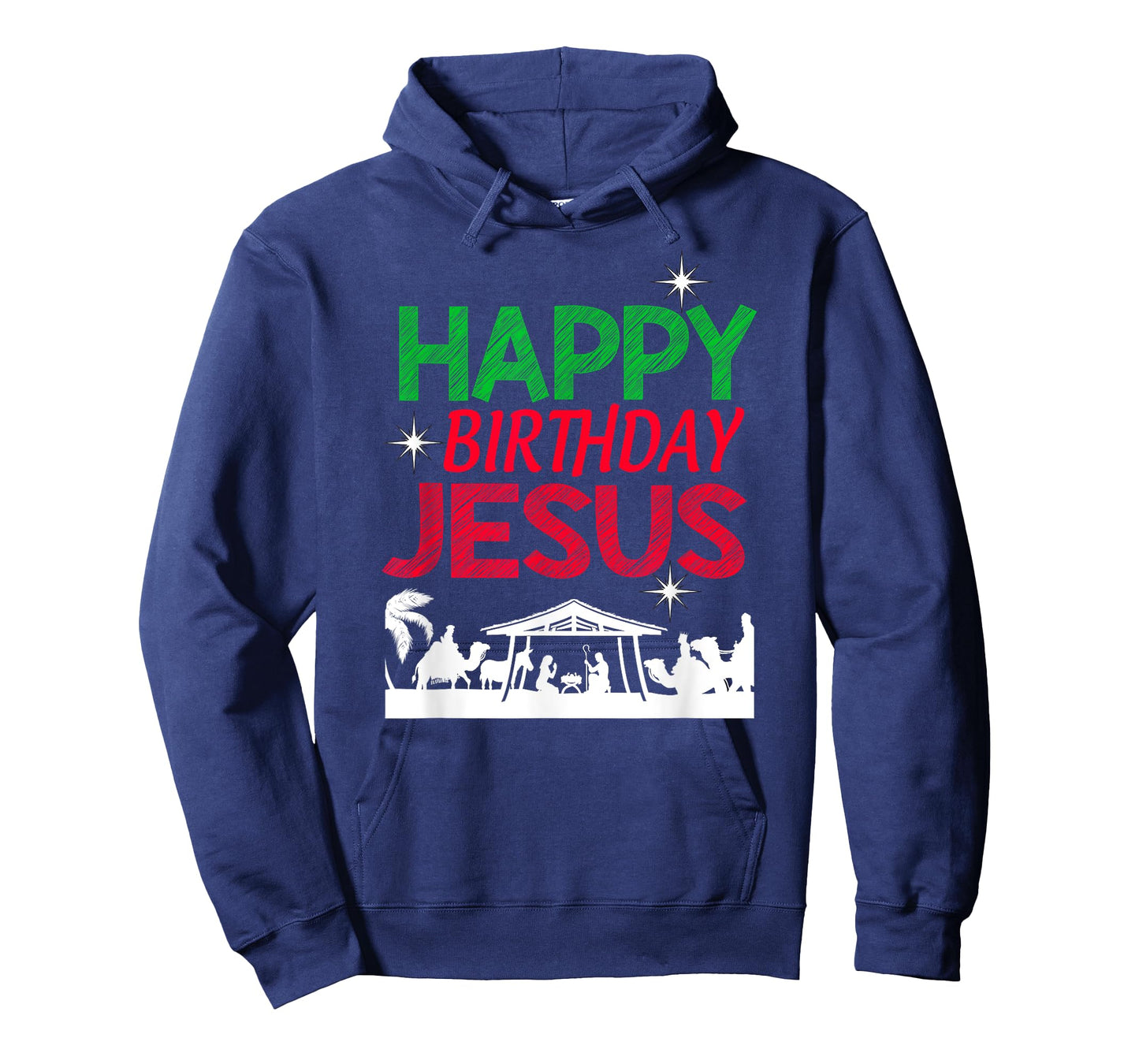 Happy Birthday Jesus Christian Christmas Religious Nativity T-Shirt