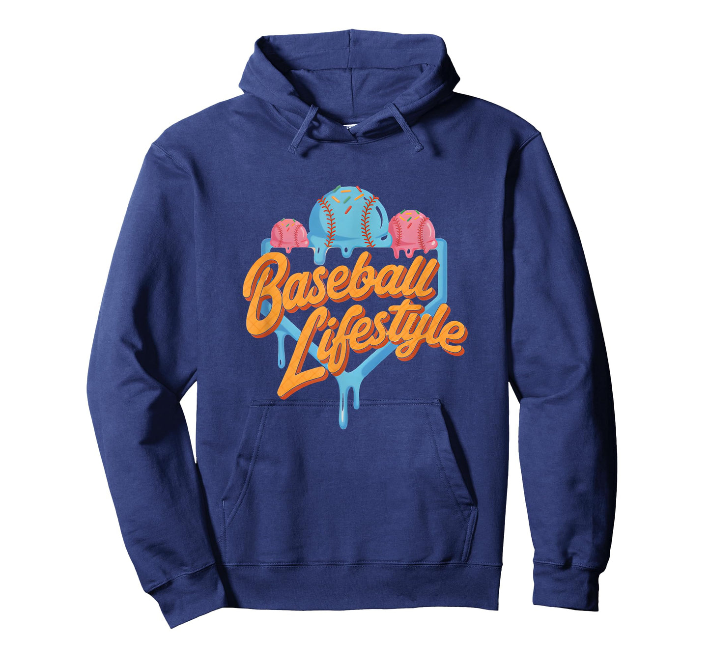 Baseball Ice Cream Drip Shirt Youth Respect The Drip T-Shirt
