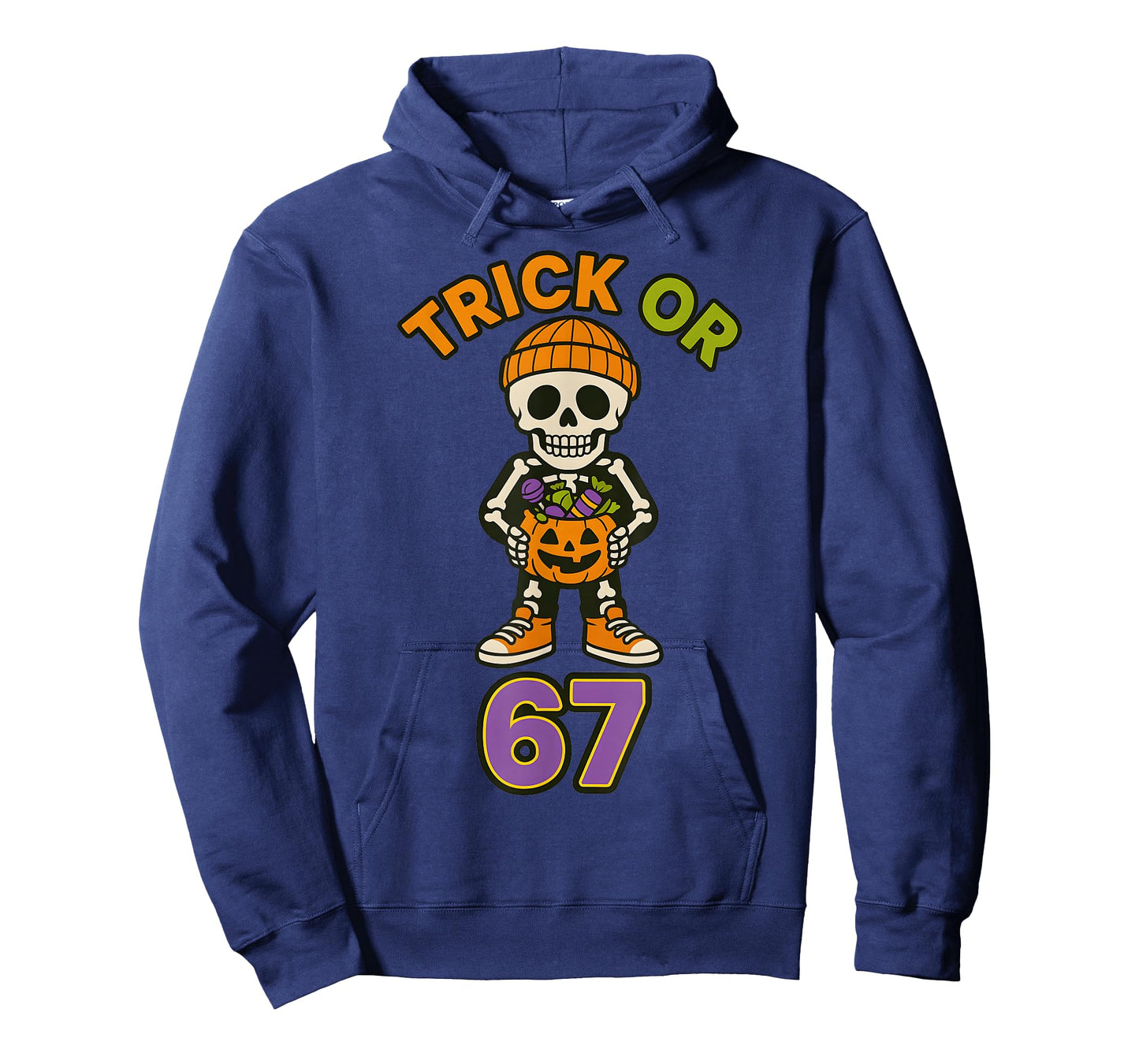 Funny 67 Halloween Trick Or Treat Skeleton Boys Six Seven T-Shirt