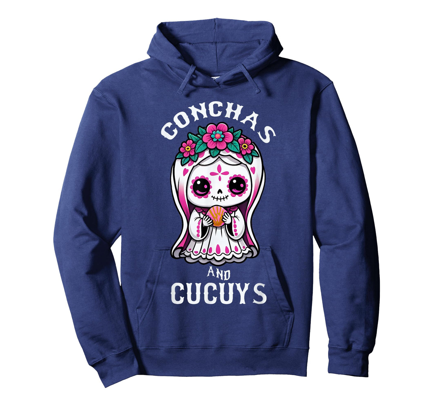 Conchas and Cucuys Mexican Halloween Ghost Concha Costume T-Shirt