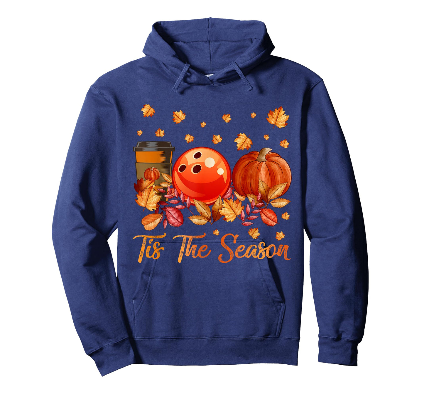 Tis The Season Bowling Pumpkin Autumn Fall Thanksgiving T-Shirt