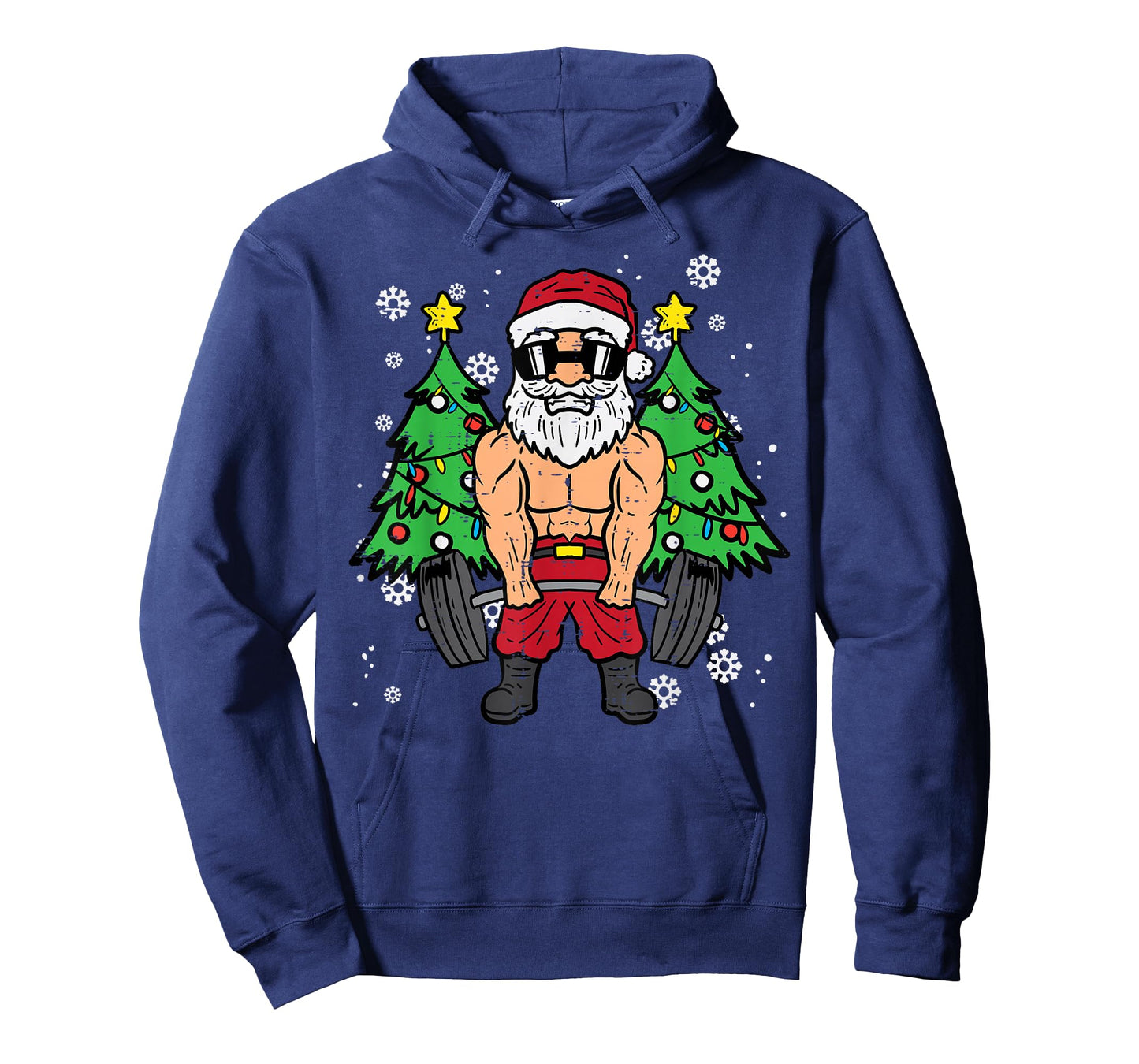 Christmas Santa Deadlift Xmas Weightlift Gym Men Women T-Shirt