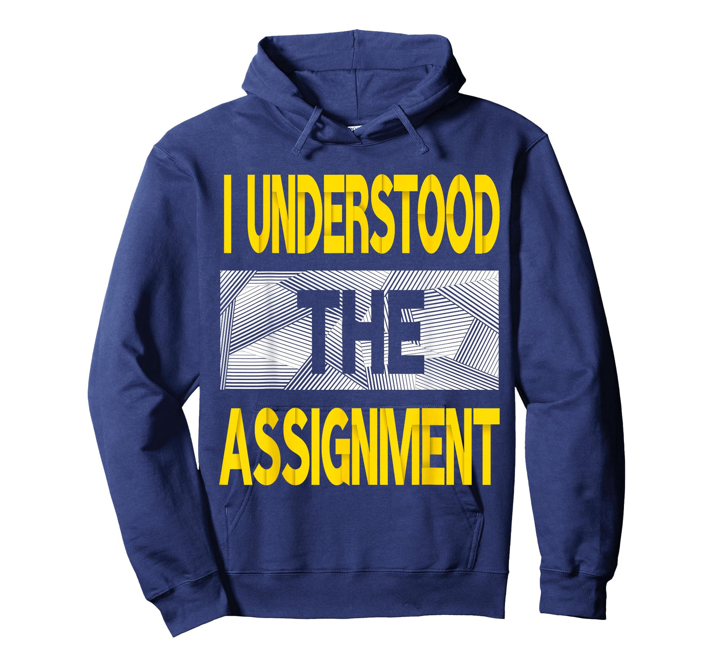 I Understood The Assignment Varsity-Gold Color Graphic T-Shirt