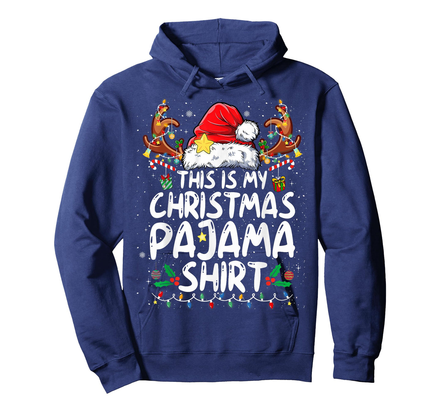 This is My Christmas Pajama Shirt Funny Xmas PJs Men Women T-Shirt