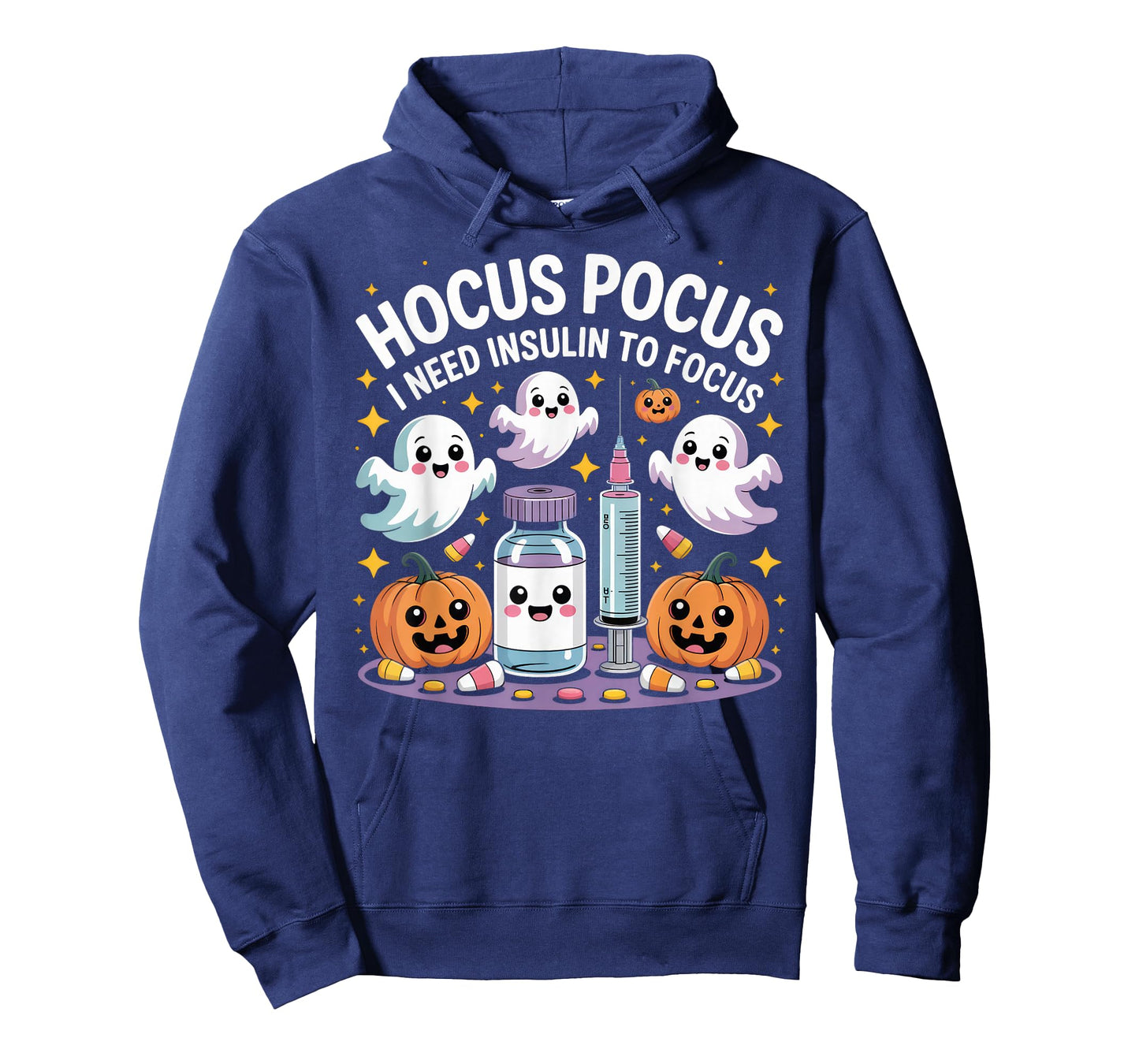 Hocus Pocus I Need Insulin to Focus Funny Halloween Diabetic T-Shirt