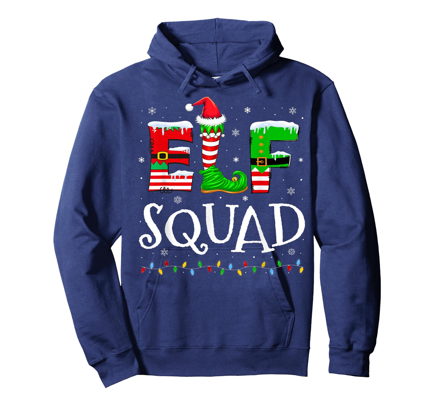 Funny Elf Squad Family Christmas Matching Pajamas Xmas Tee T-Shirt