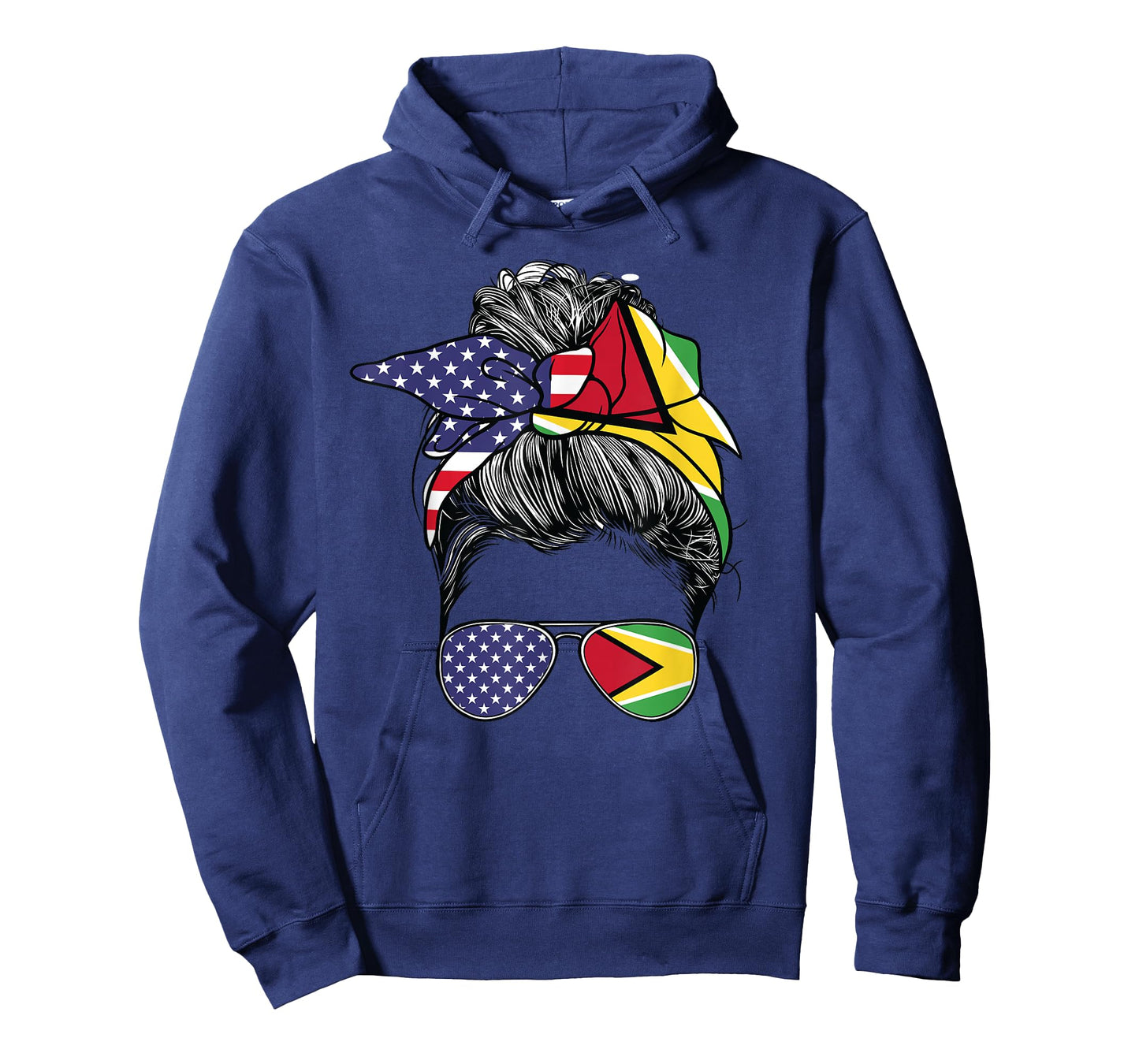 Guyanese Women Girl USA Heritage American Guyana Flag T-Shirt