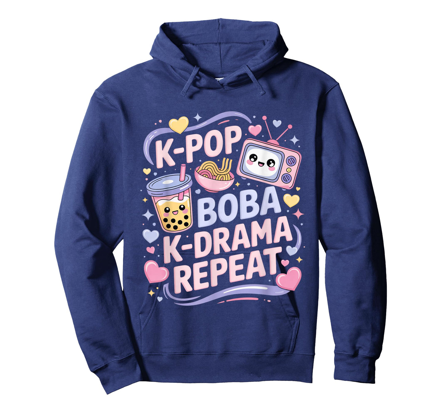 K-Pop Boba K-Drama Repeat K-POP Music Lover Kawaii Korean T-Shirt