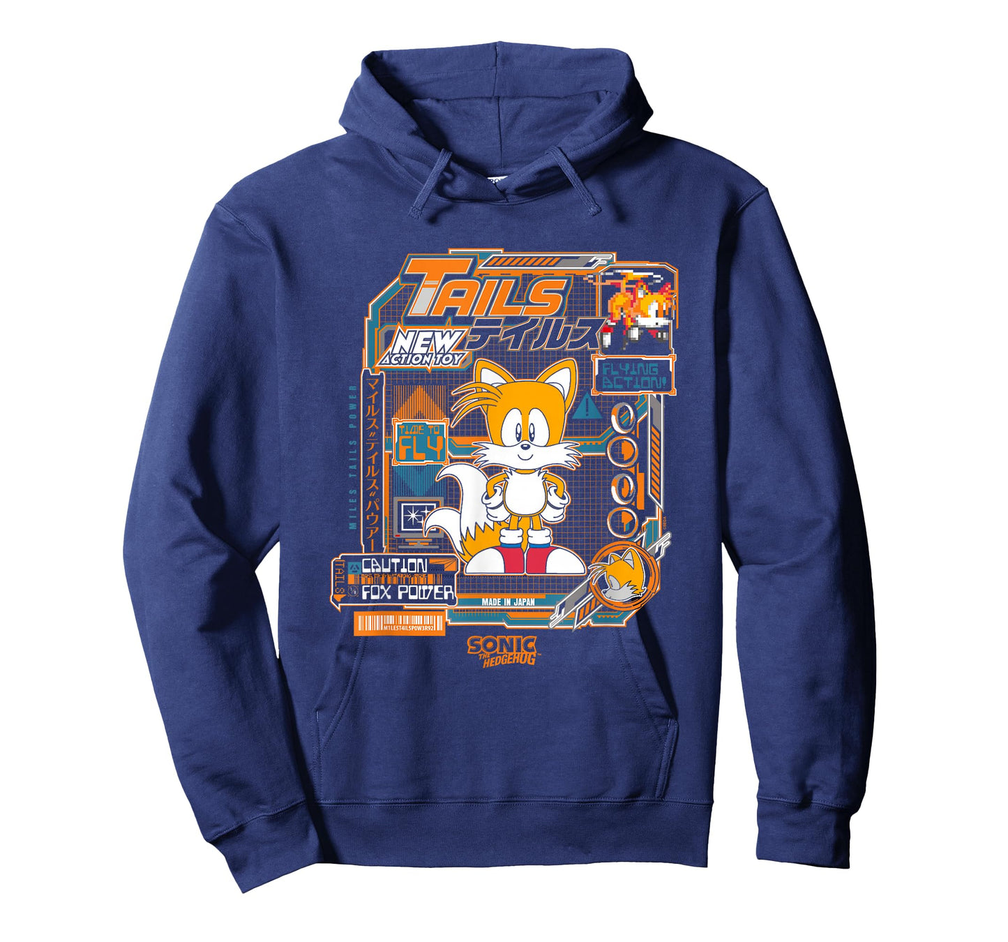 Sonic The Hedgehog Tails Vintage Kanji Poster T-Shirt