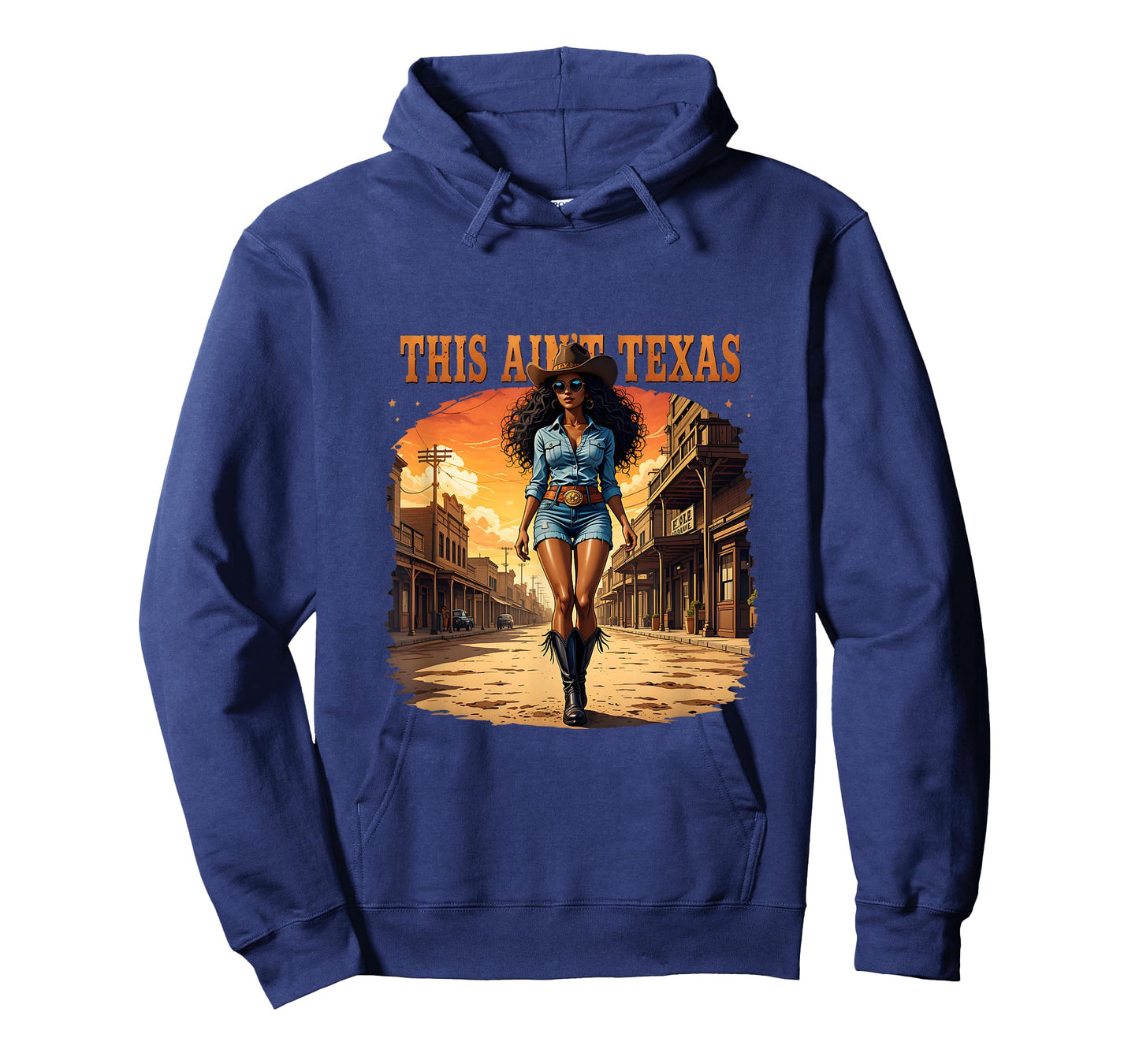 Melanin This Ain’t Texas African American Cowgirl Western T-Shirt