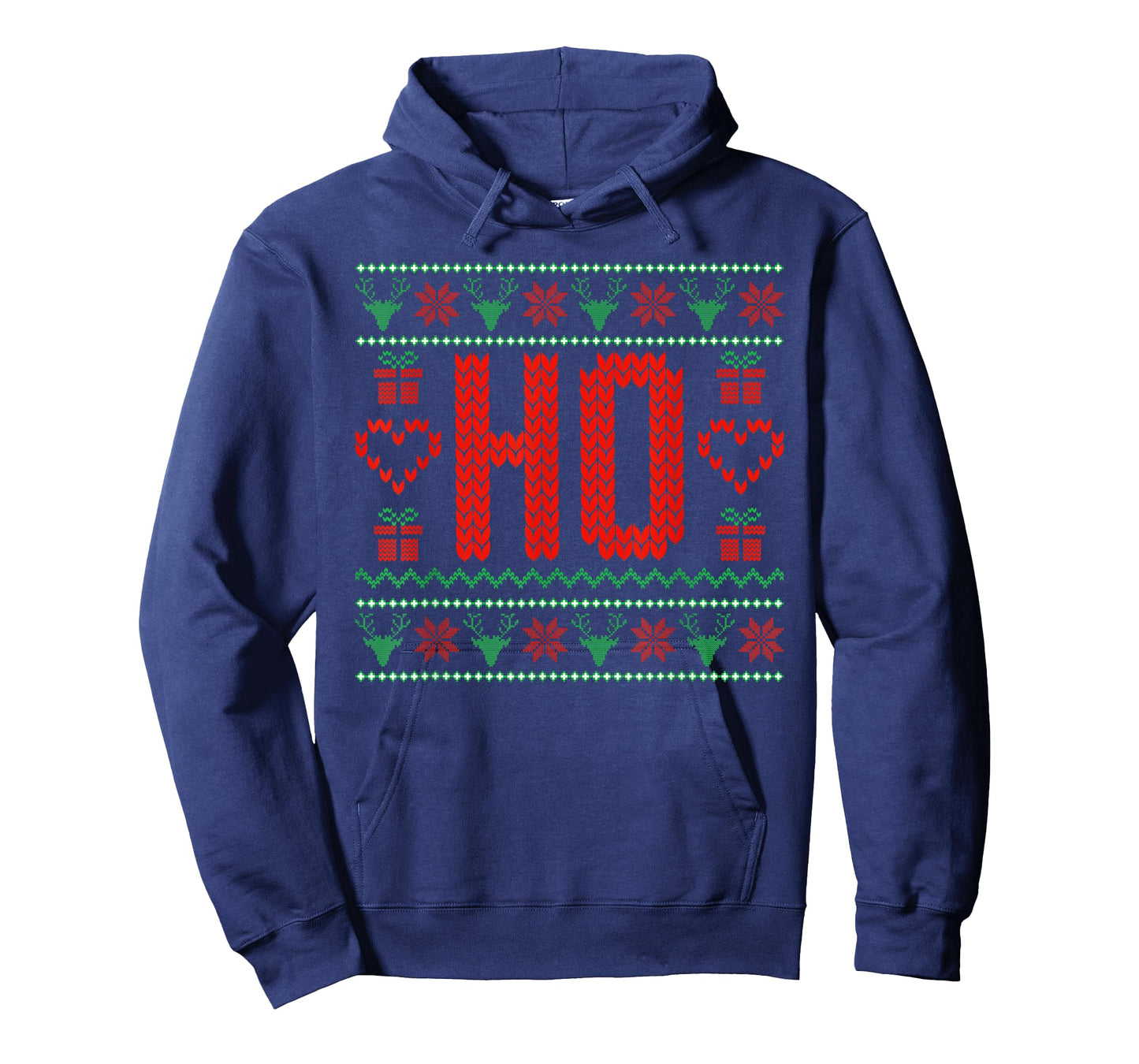 Where My Ho's at Ugly Christmas Sweater Couples Matching T-Shirt