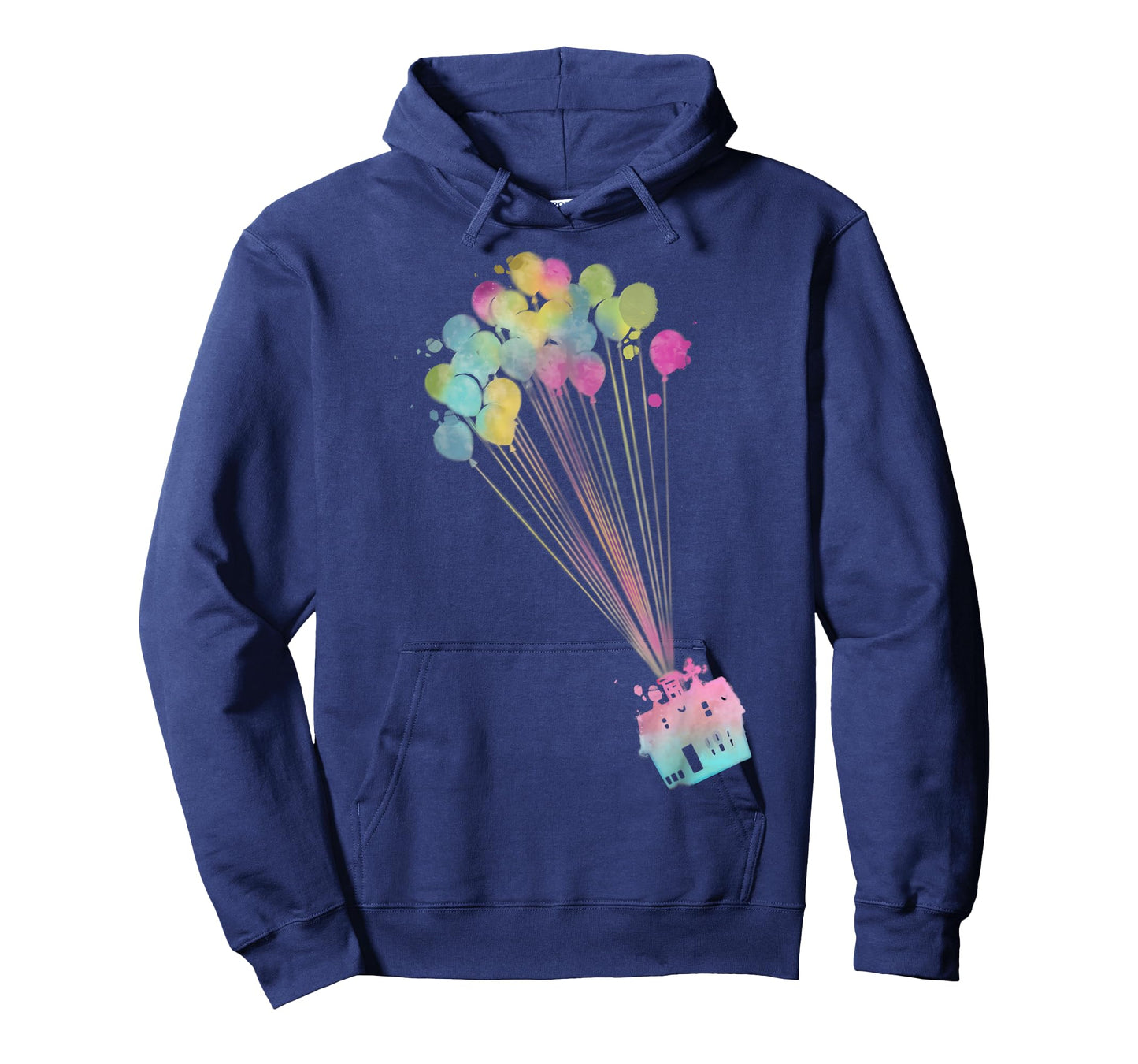 Disney Pixar Up Water Color House Balloons Graphic T-Shirt T-Shirt