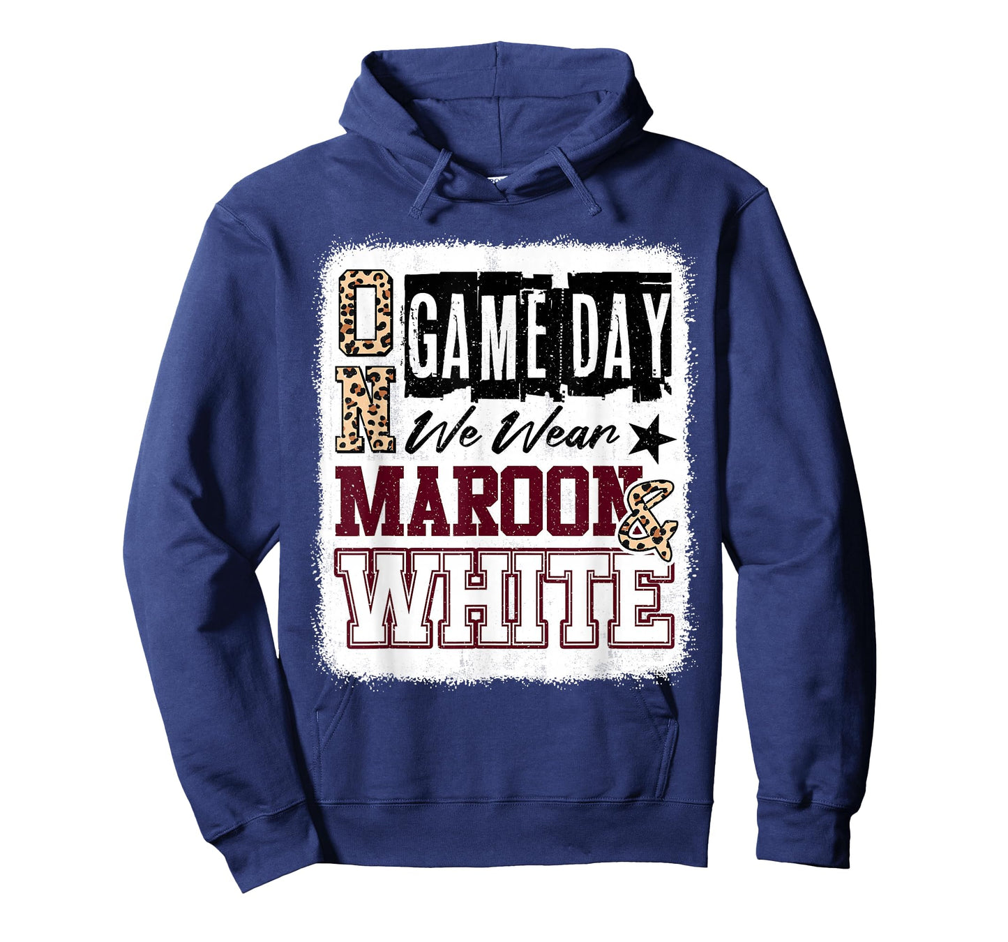On Gameday Football We Wear Maroon And White School Spirit T-Shirt