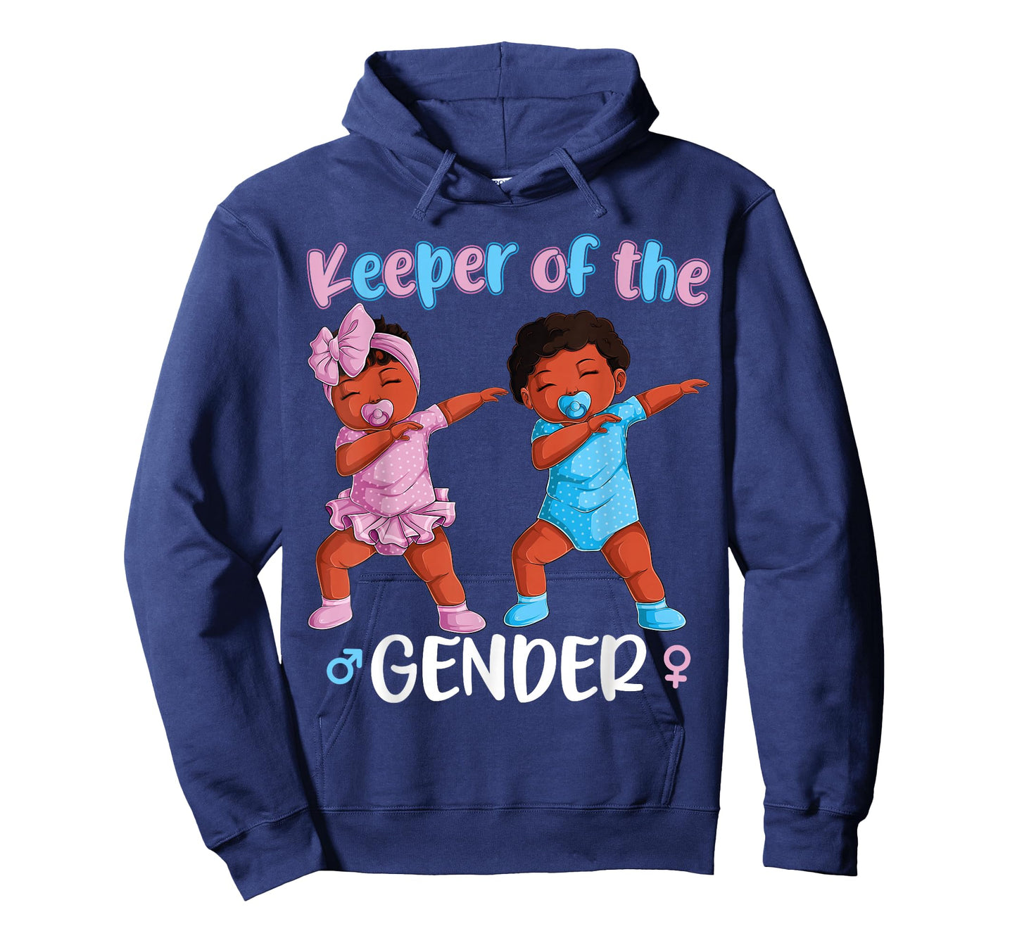 Keeper Of The Gender Reveal Black Baby Announcement Women T-Shirt