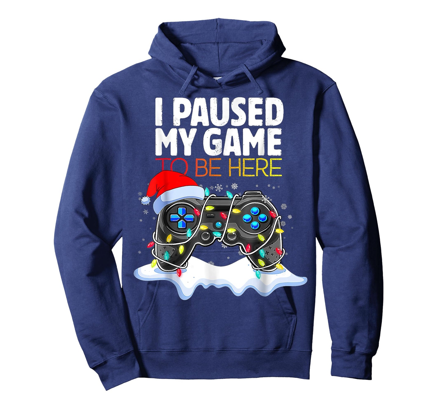 I Paused My Game To Be Here Funny Christmas Gamer Boys T-Shirt
