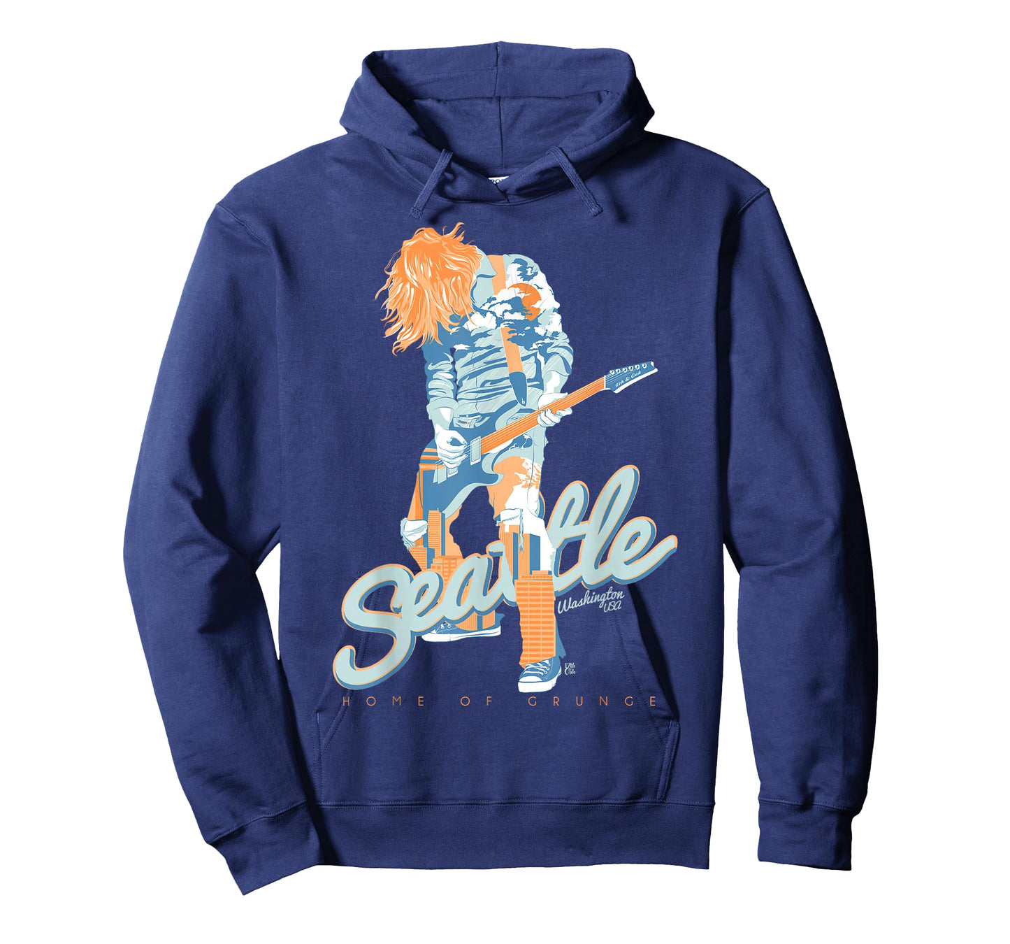 90's Seattle City Grunge Music & Travel T-Shirt