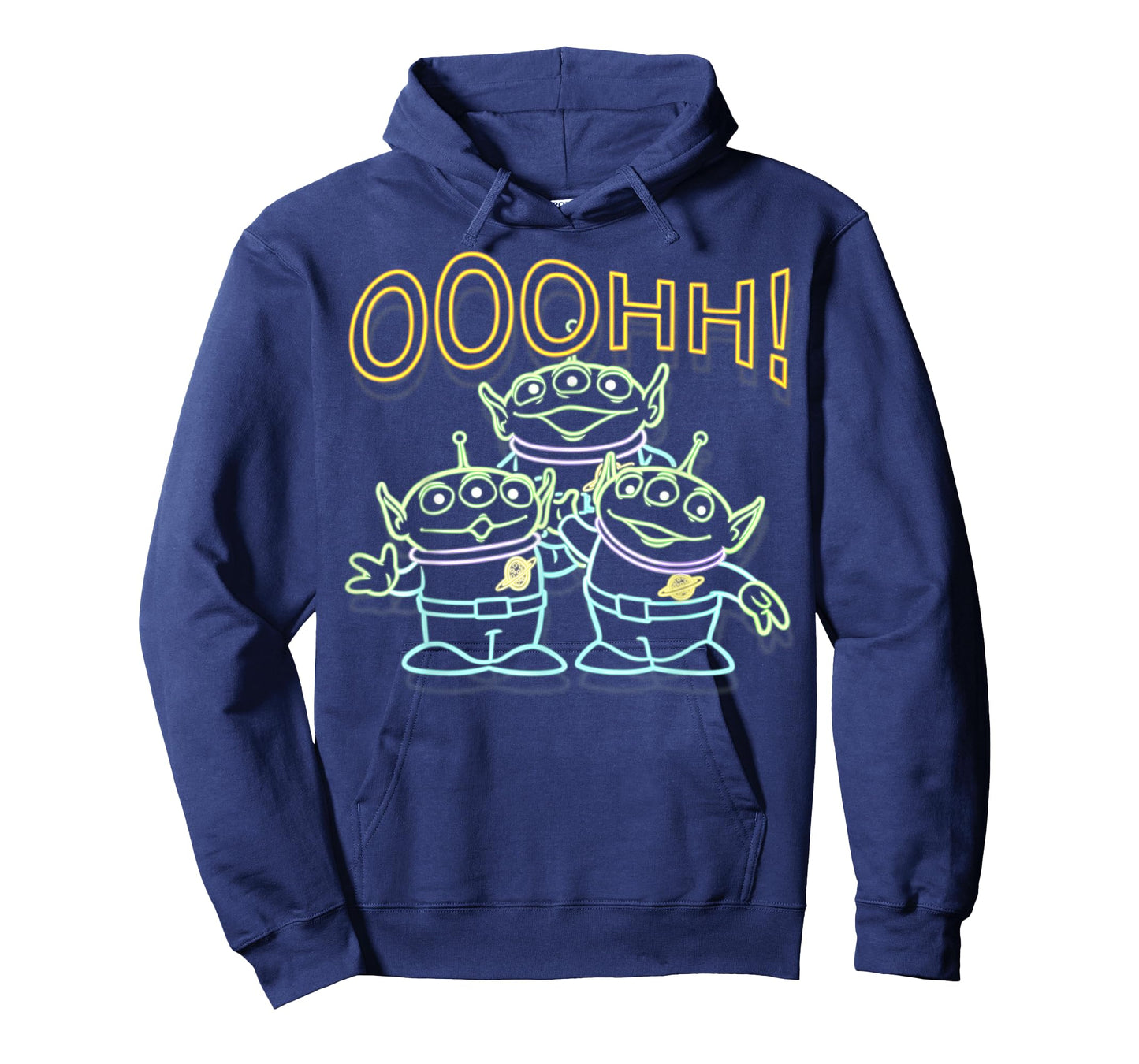 Disney Pixar Toy Story Neon Aliens Ooohh Outline Portrait T-Shirt
