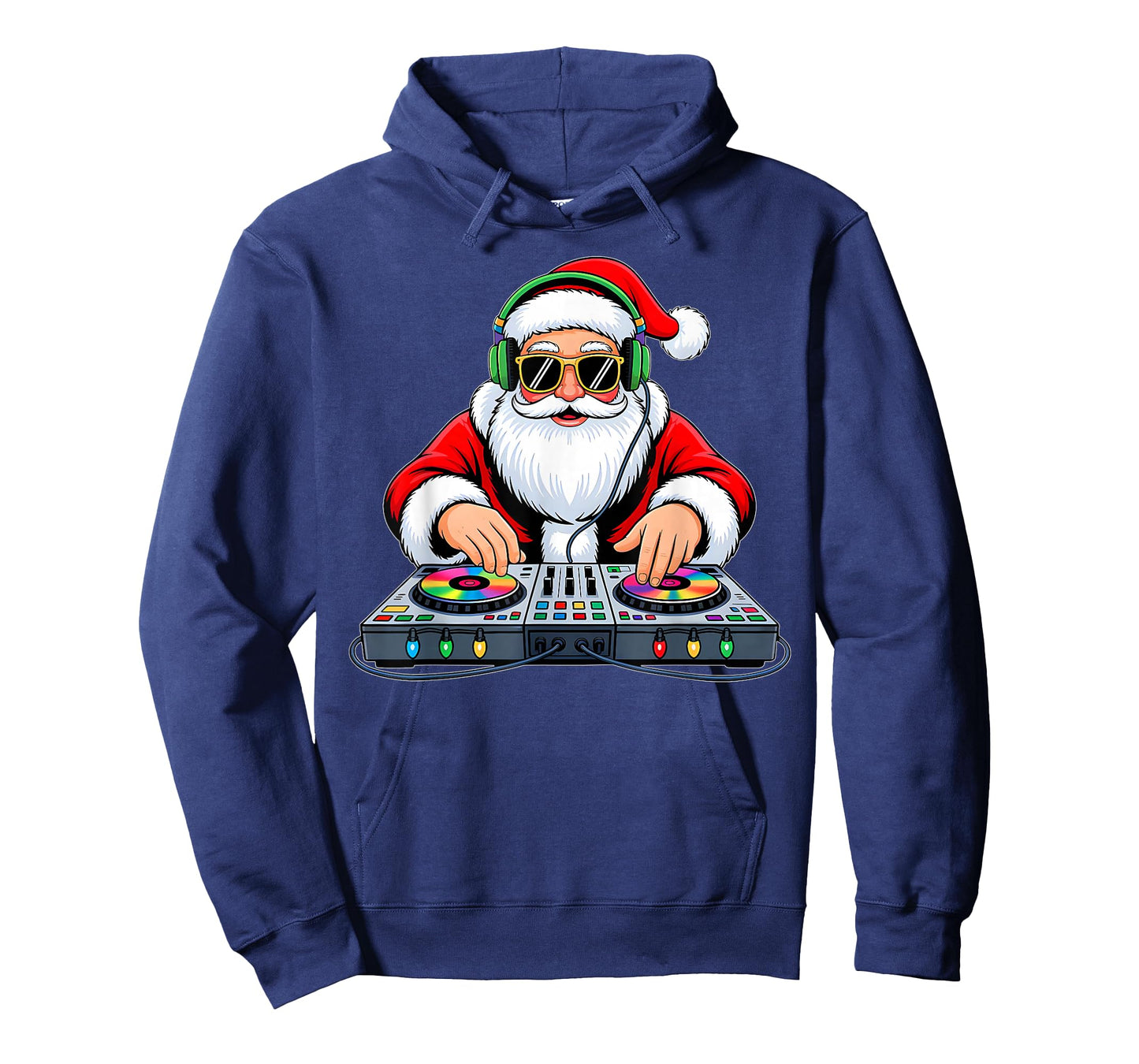 Funny Christmas DJ Santa Xmas Turntable Music Men Boys T-Shirt