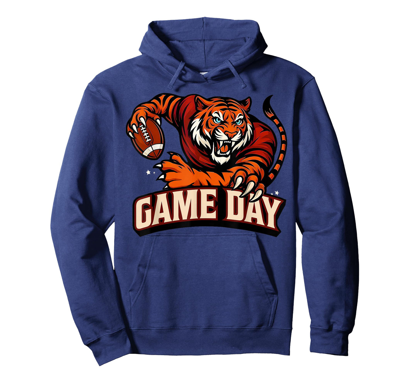 Touchdown American Football Game Day Thanksgiving Tiger Cool T-Shirt