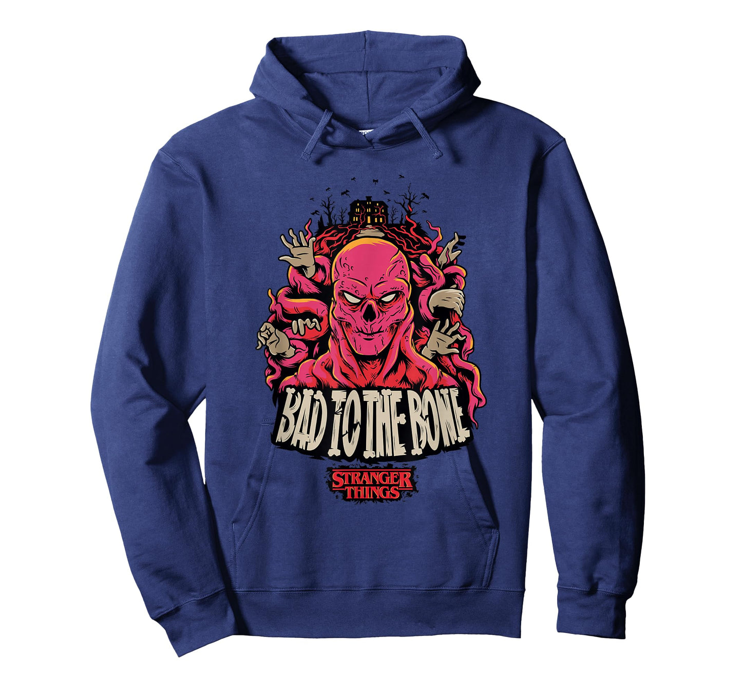 Stranger Things Halloween Vecna Bad To The Bone Big Poster T-Shirt