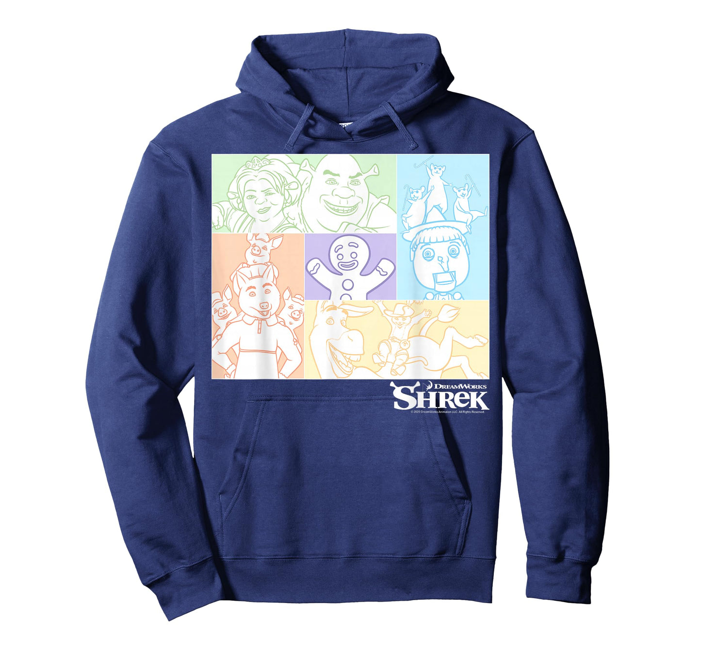 Shrek Group Shot Pastel Box Up T-Shirt