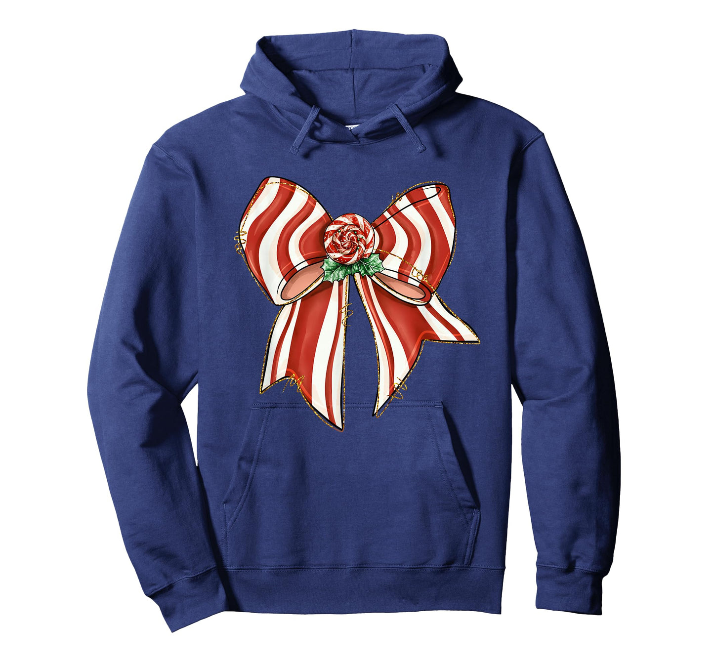 Candy Cane Bow Peppermint Christmas Joy T-Shirt
