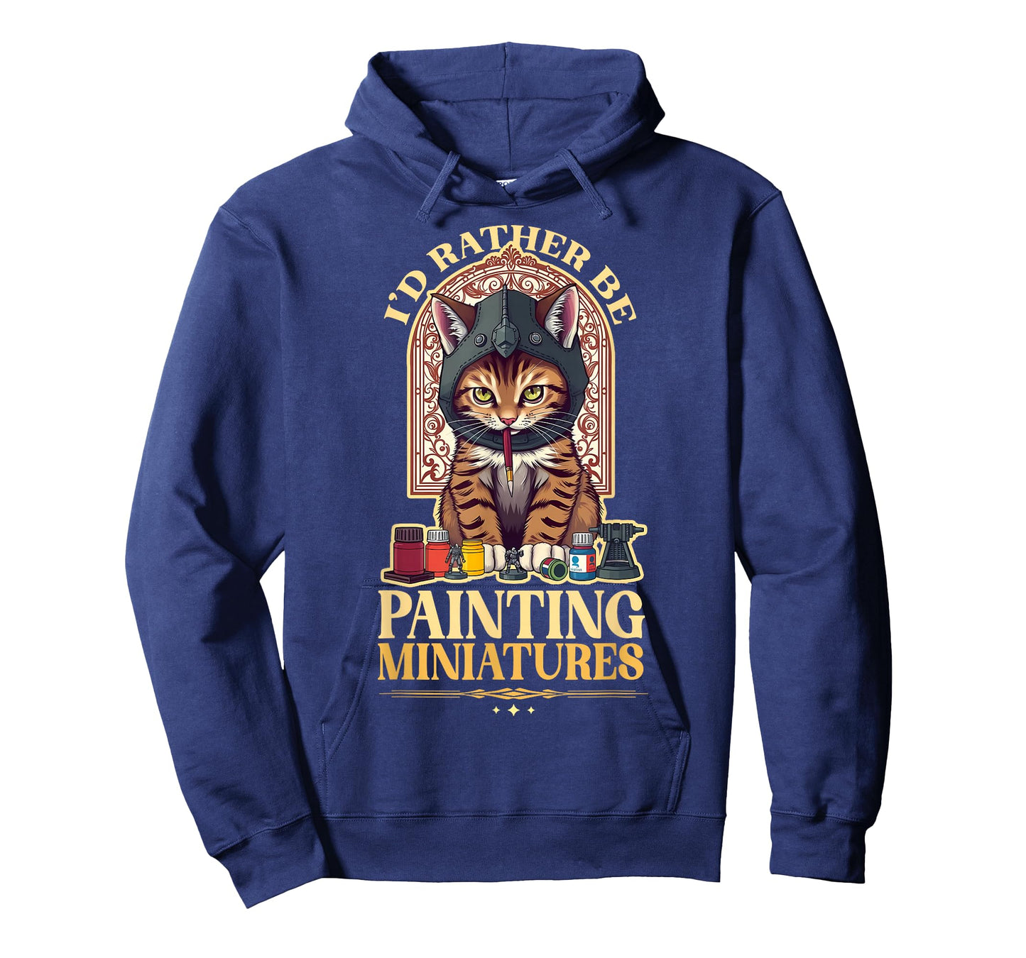 I'd Rather Be Painting Miniatures Cat Tabletop Minis Hobby T-Shirt