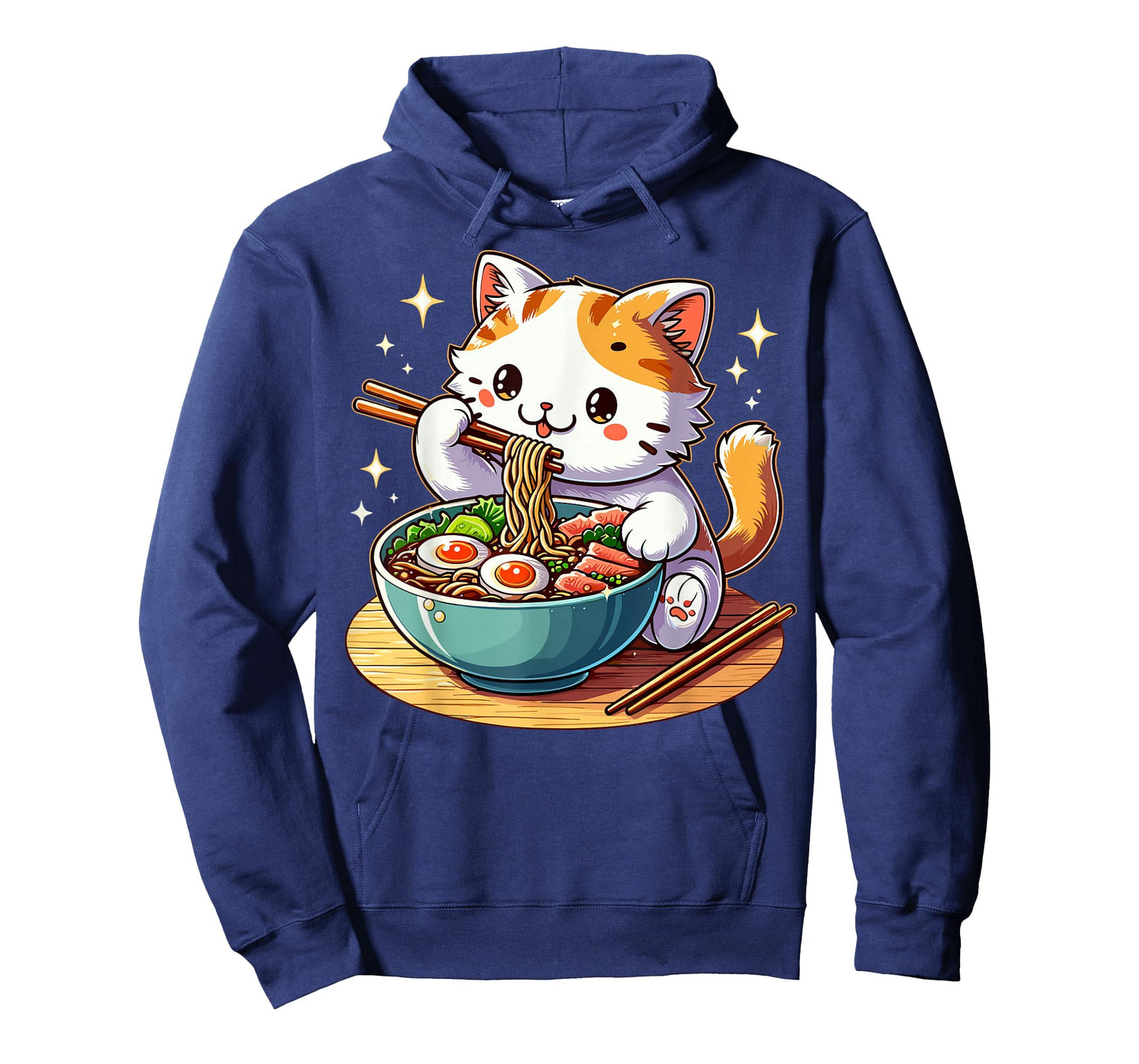 Cat Ramen Noodles Anime Kawaii Japanese Cat T-Shirt