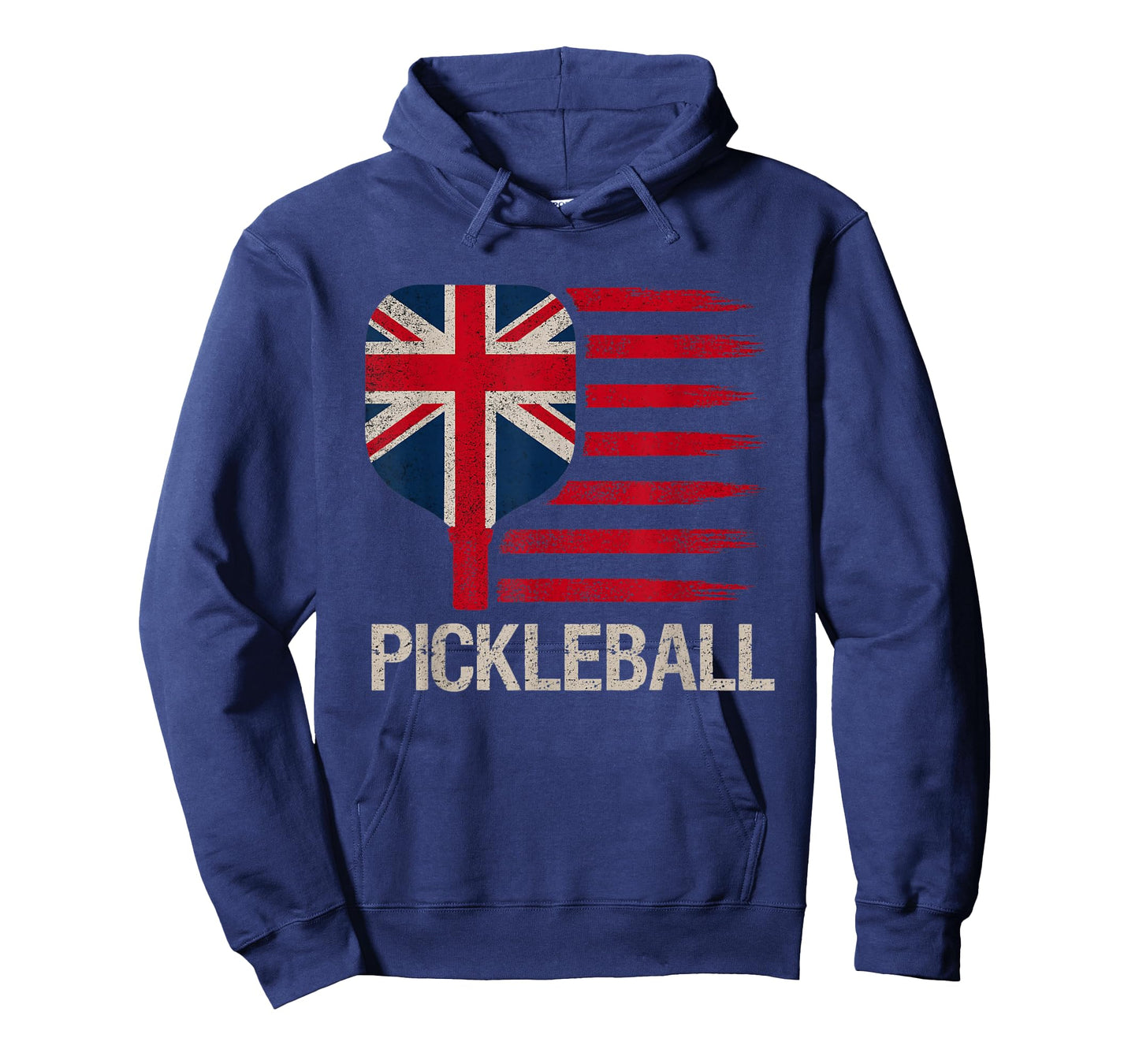 Pickleball Lover Player Paddle UK Flag Grunge T-Shirt