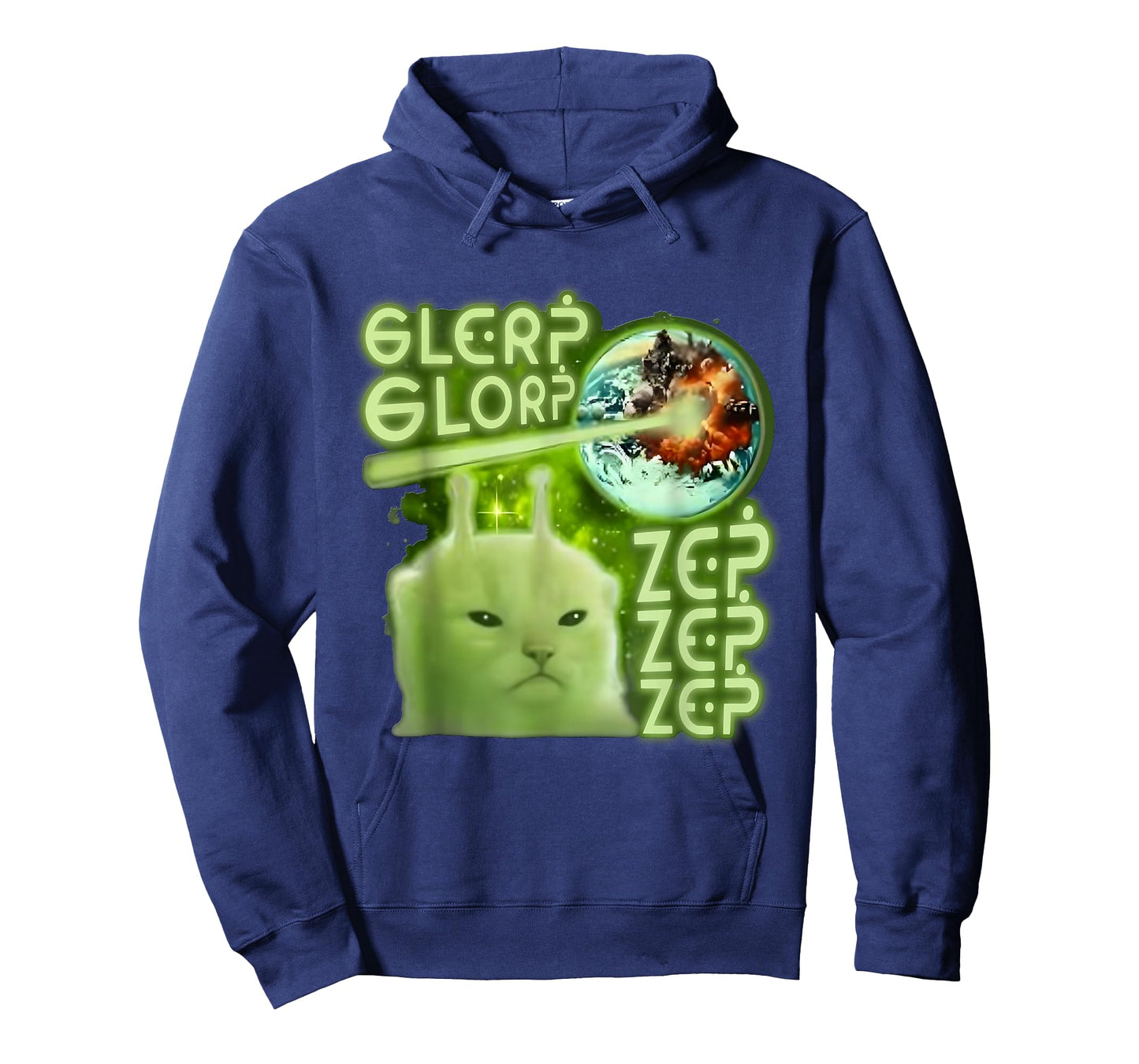 Alien Cat Glerp Glorp Zep Zep Zep - Cat Alien T-Shirt