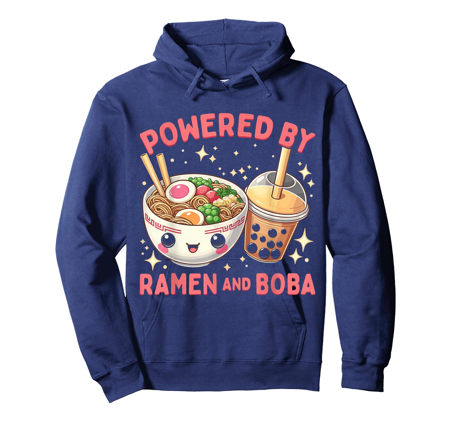 Powered by Ramen and Boba Ramen Boba Bubble Tea T-Shirt