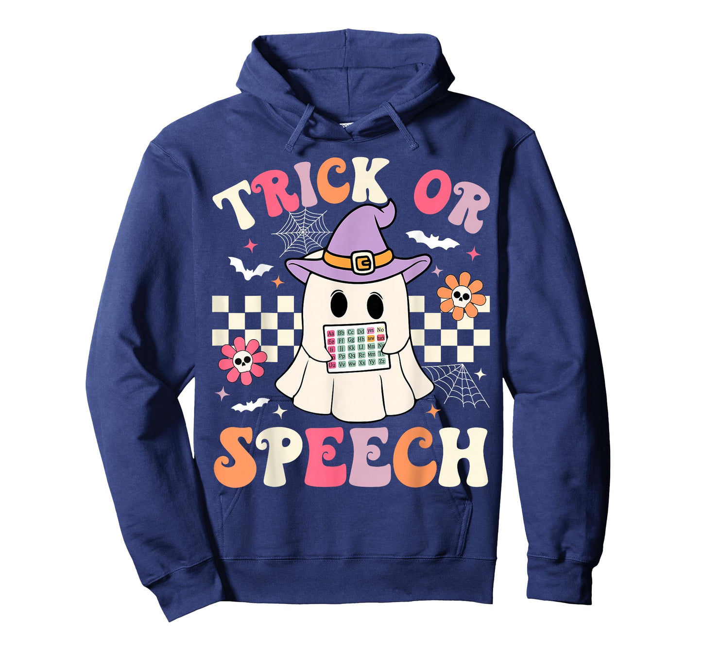 Trick or Speech Retro SLP Halloween Speech Therapy Halloween T-Shirt