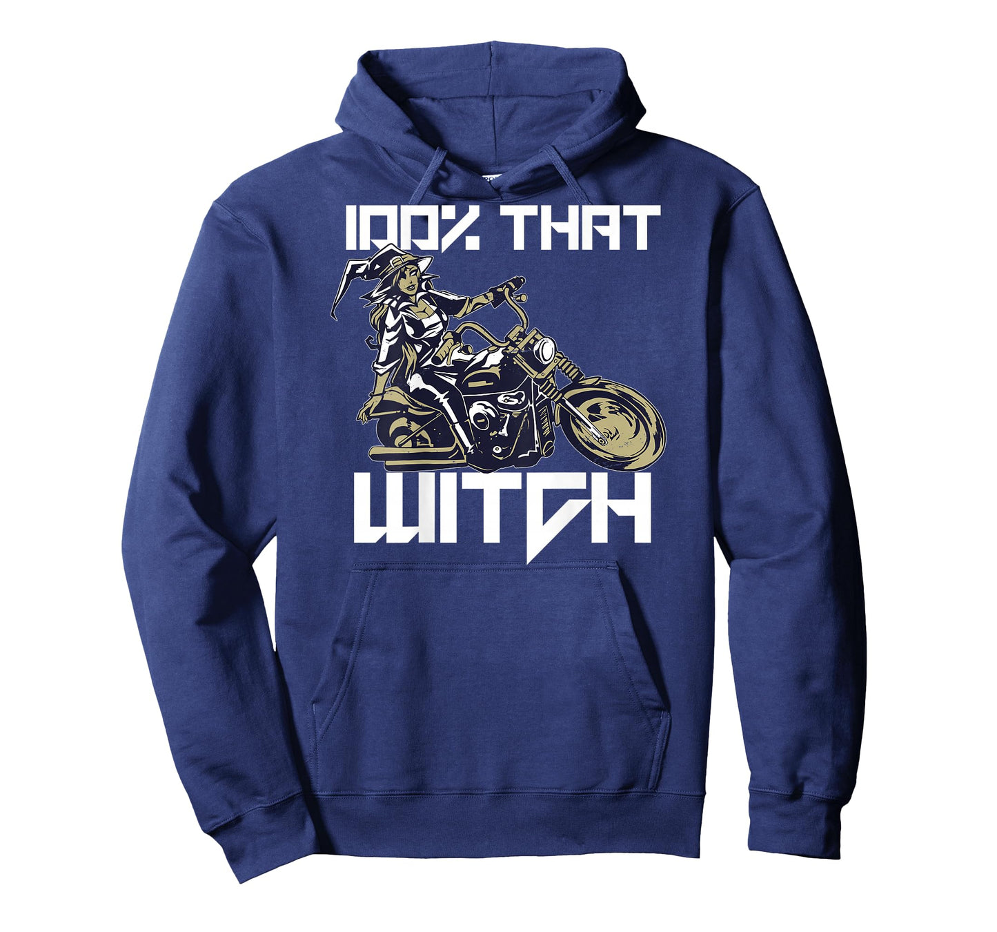 100% THAT WITCH Sexy Motorcycle Witch Halloween Meme ON BACK T-Shirt