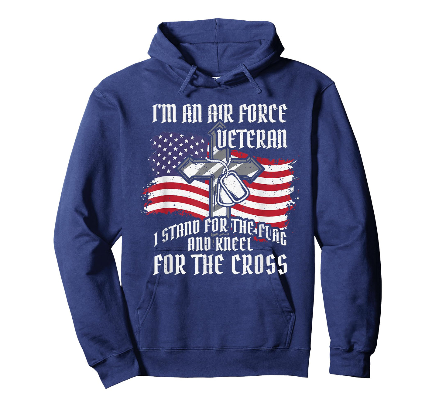 Air force Veteran. Stand for the flagg kneel for the cross T-Shirt