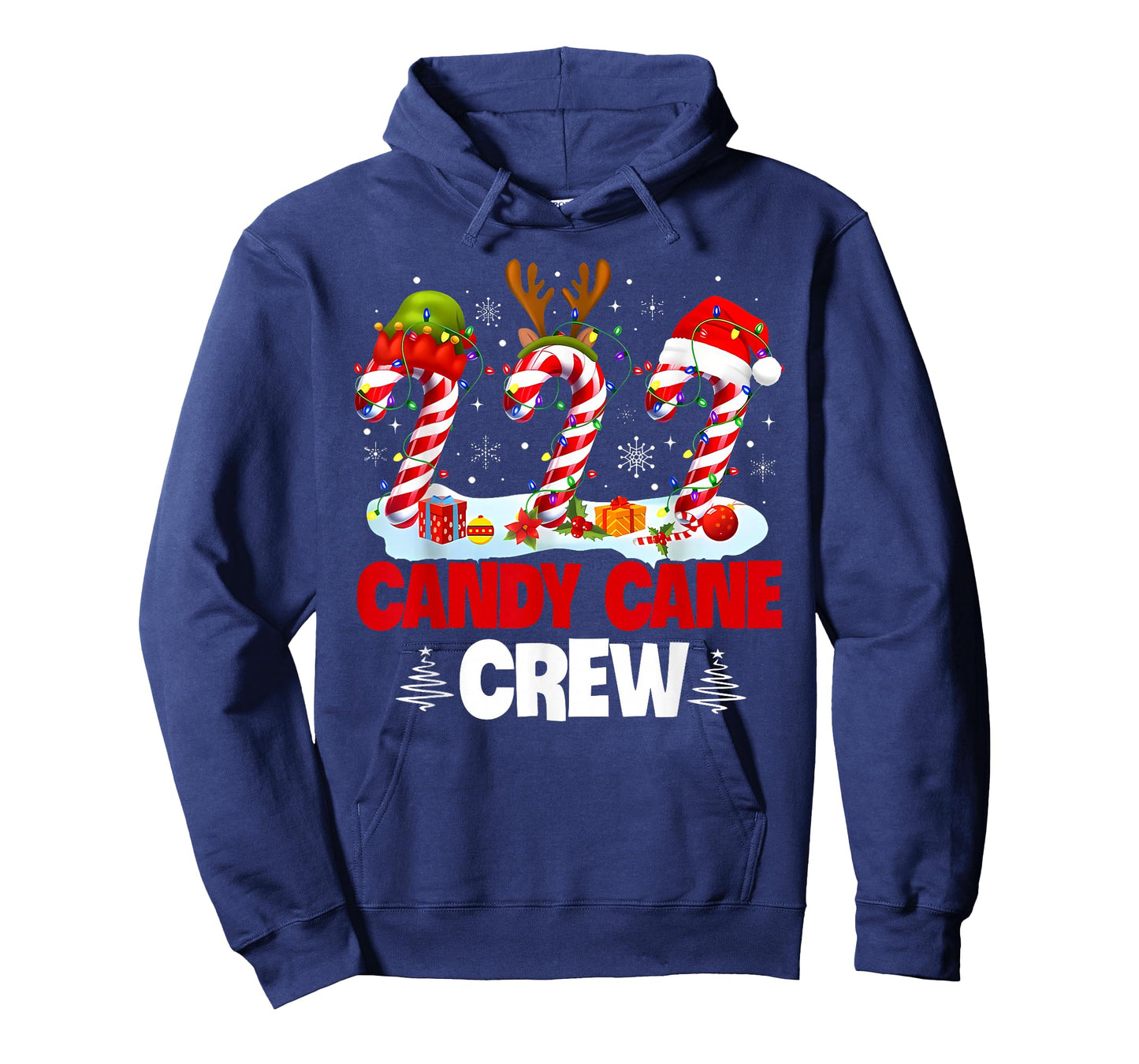Groovy Candy Cane Crew Christmas Xmas Santa Mens Womens Kids T-Shirt