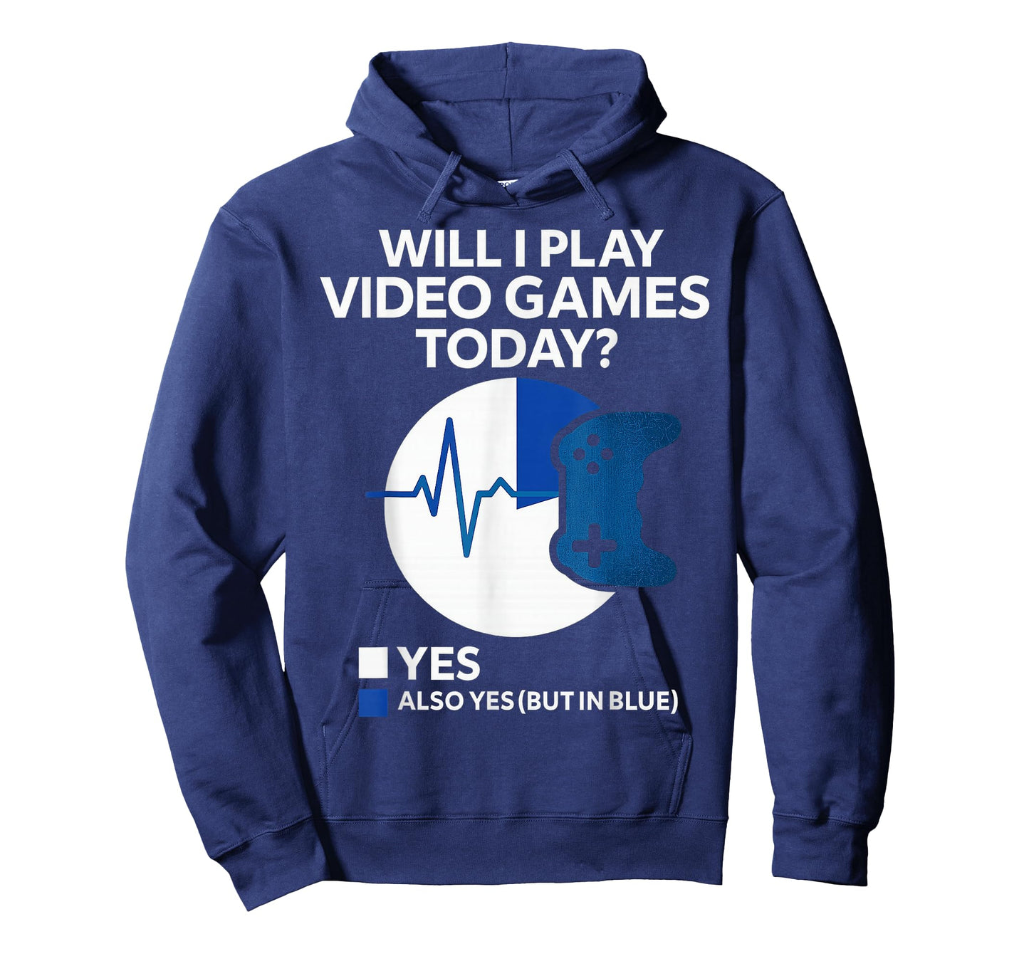 Will I Play Video Games Today Funny Gamer Heartbeat Boy Teen T-Shirt