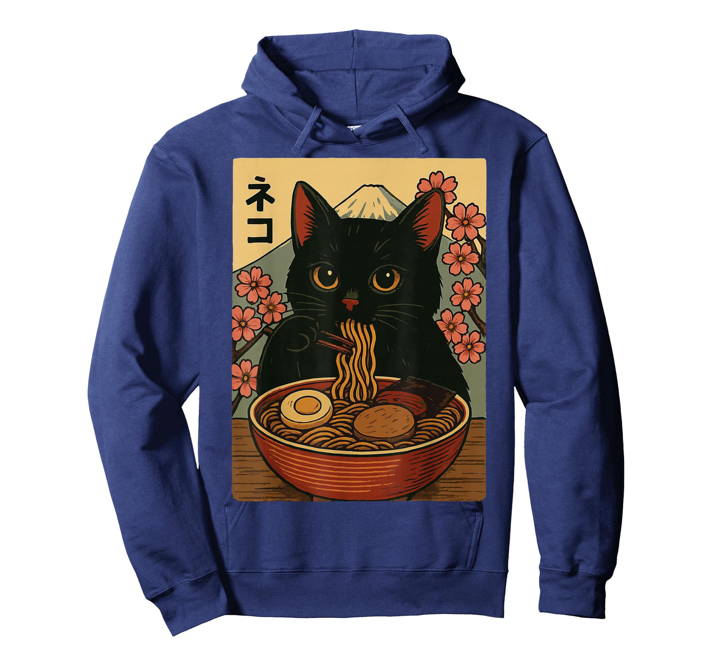 Anime Cat Eating Ramen Retro Kawaii Ramen Cat T-Shirt