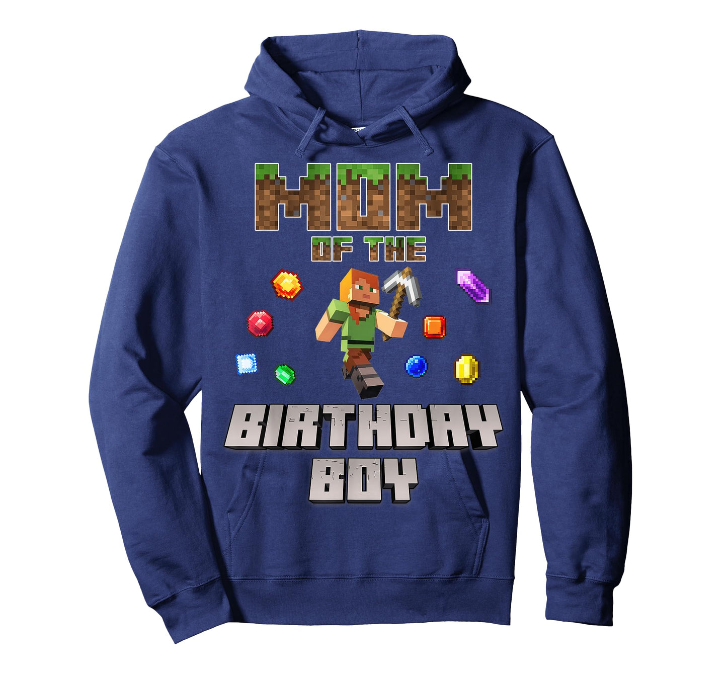 Mom Of The Birthday Boy Video Gamer Pixel Number T-Shirt
