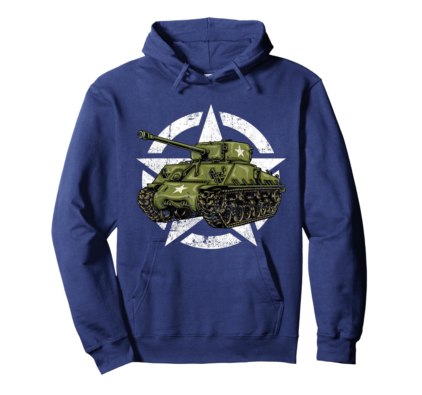 Sherman M4 World War 2 Army Tank Vintage Tank a Military Boy T-Shirt
