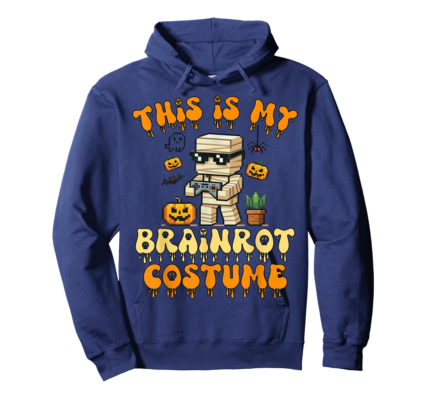 Brain Rot Halloween Costume Shirt Kids Zombie Brainrot Gamer T-Shirt