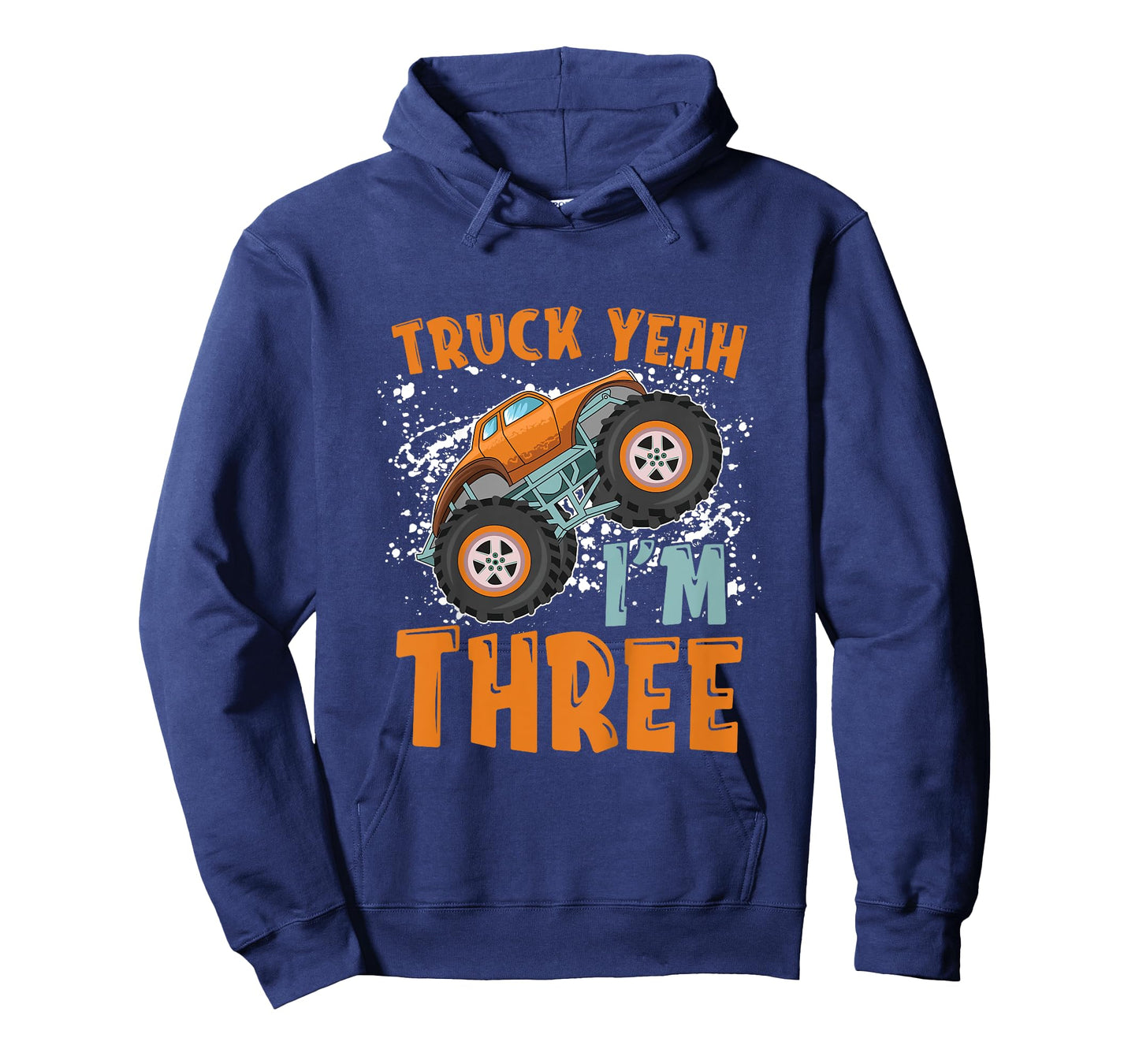 Truck Yeah I'm Three 3rd Birthday Monster Truck Themed T-Shirt