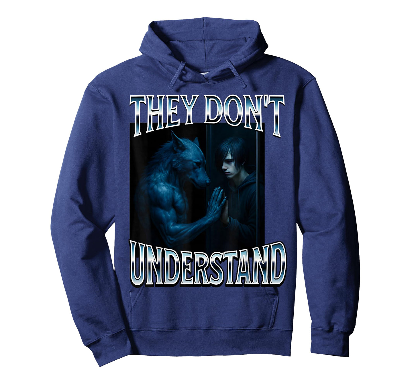 They Don't Understand Alpha Wolf Funny Emo Corny Weird Men T-Shirt