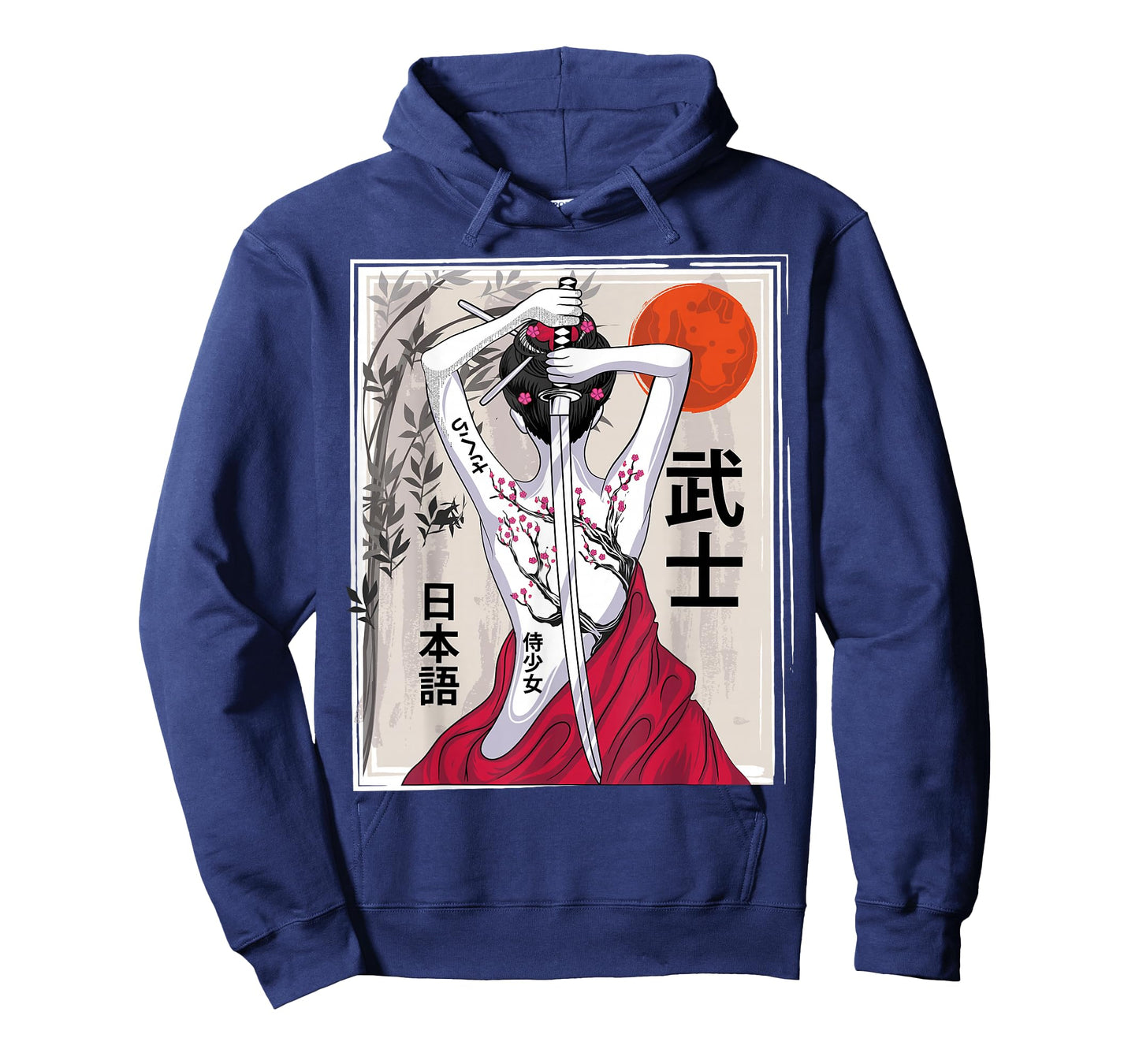 Japanese Samurai Culture Scenery Vintage Sakura Cherry T-Shirt