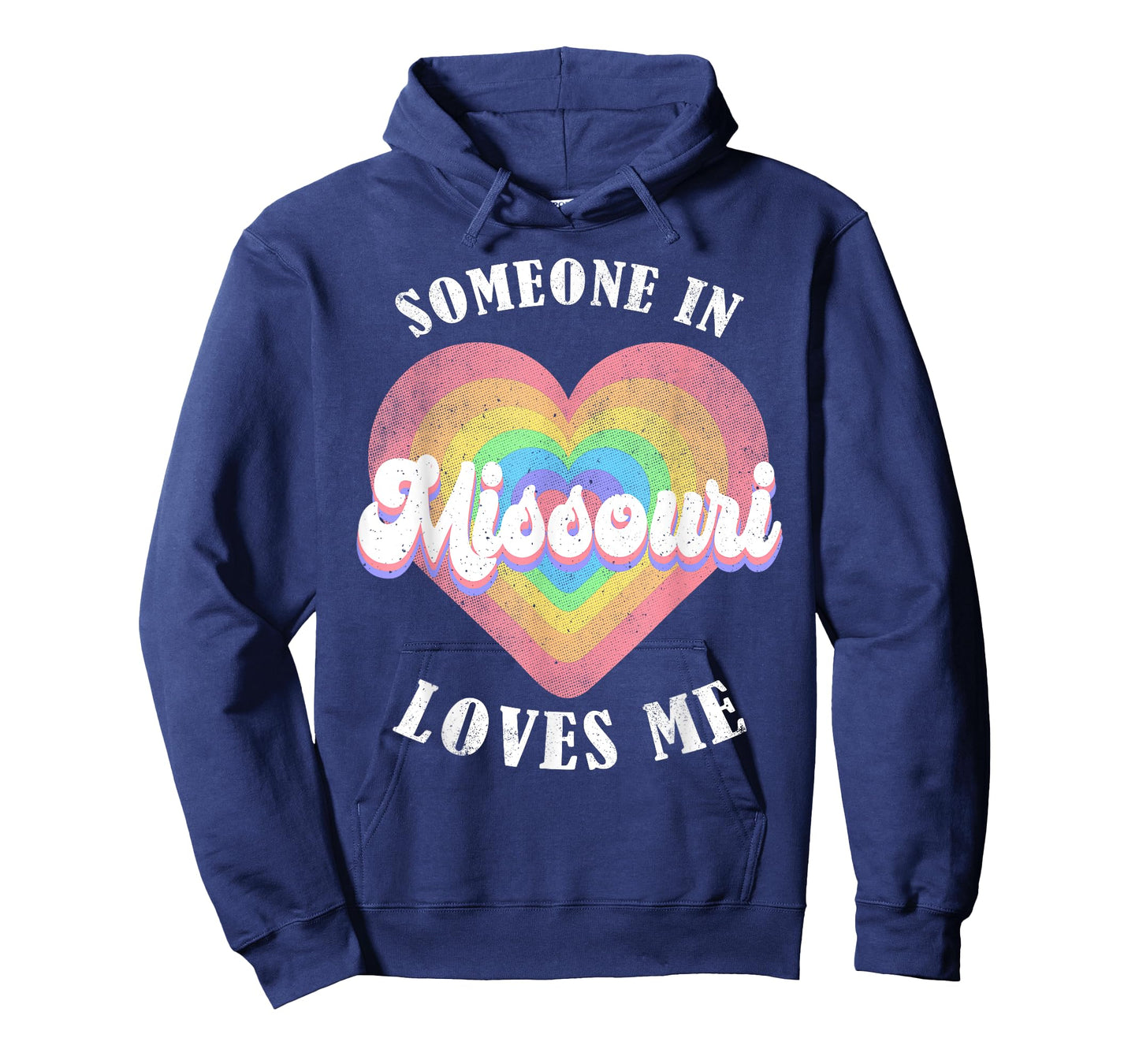 Someone In Missouri Loves Me Heart Retro Groovy T-Shirt