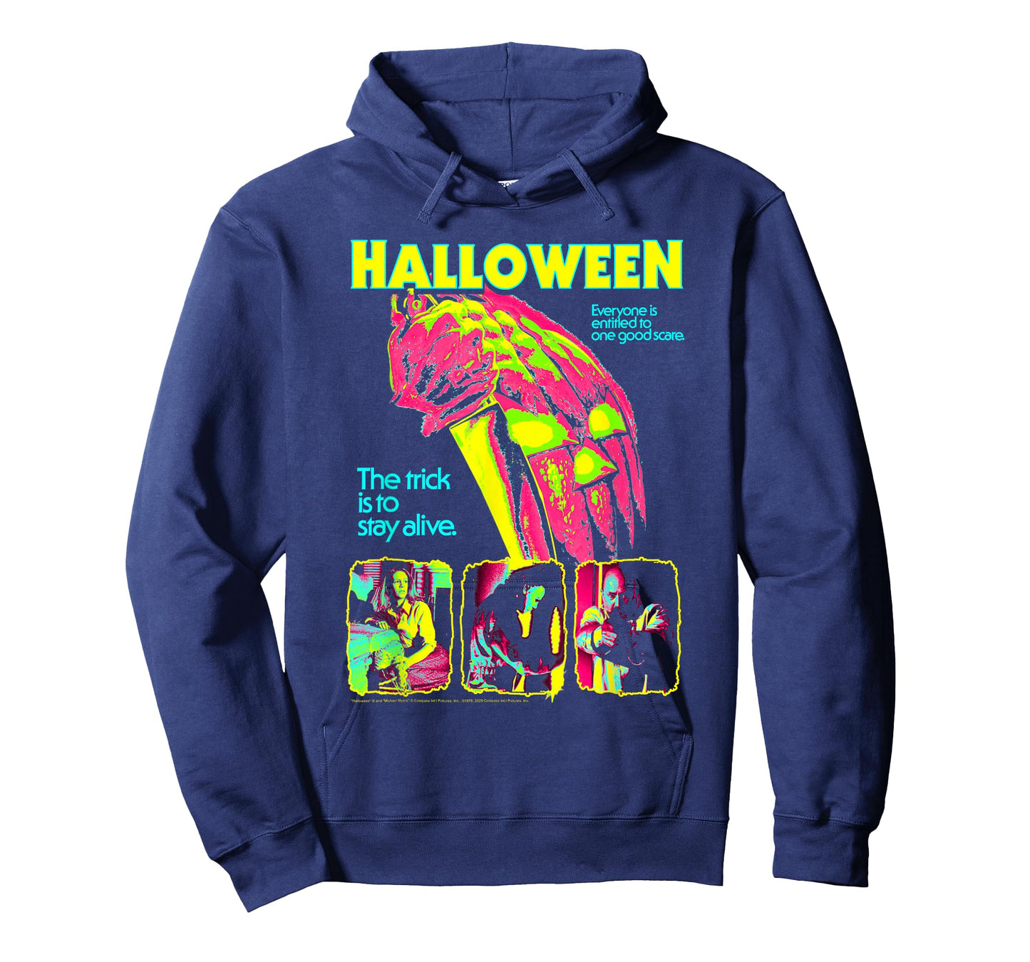 Halloween Neon Colors Reimagined Poster Horror Movie T-Shirt